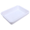 Kuber Industries Storage Tray|Versatile Plastic Storage Organizer|Rectangular Tray for Kitchen Storage|Storage Tray for office|Exel Tray 555 (White)