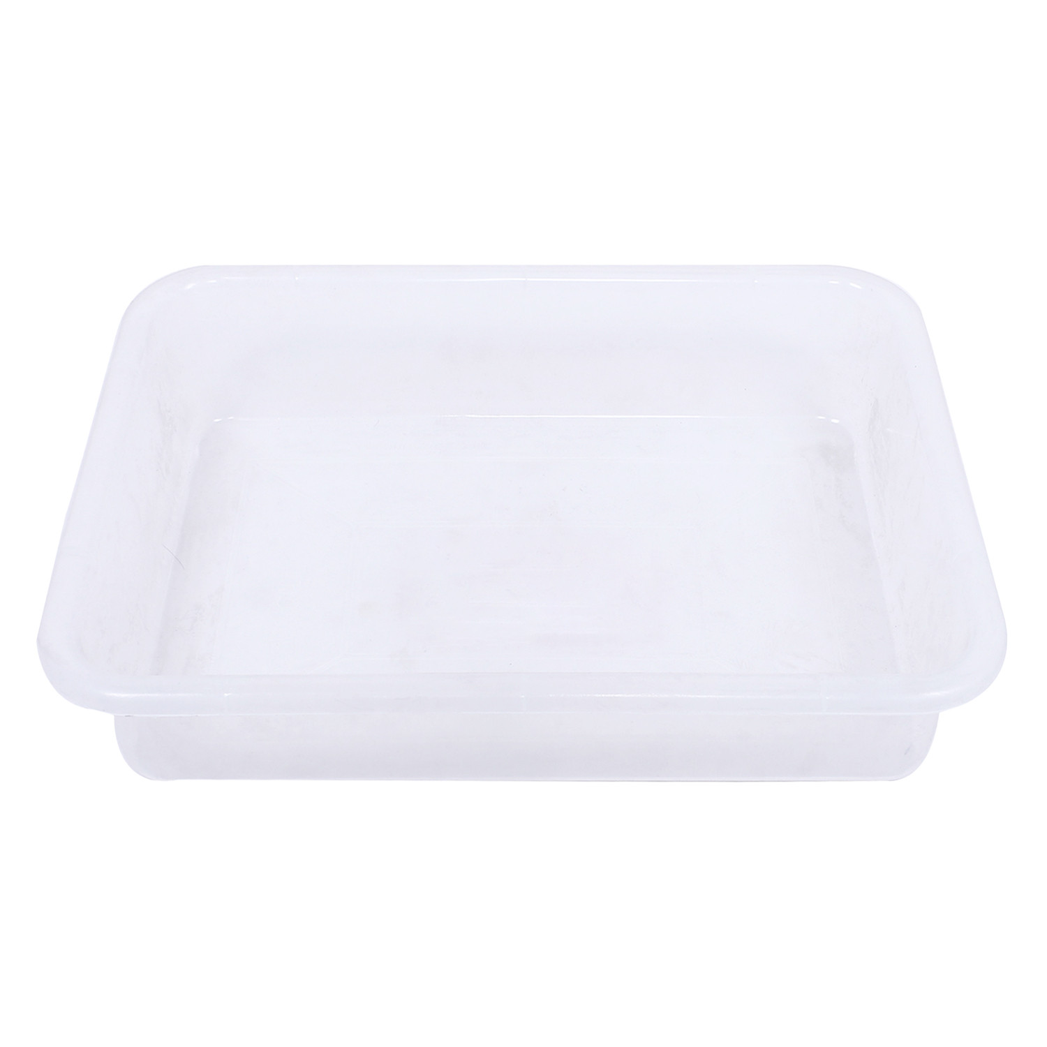 Kuber Industries Storage Tray|Versatile Plastic Storage Organizer|Rectangular Tray for Kitchen Storage|Storage Tray for office|Exel Tray 555 (Transparent)