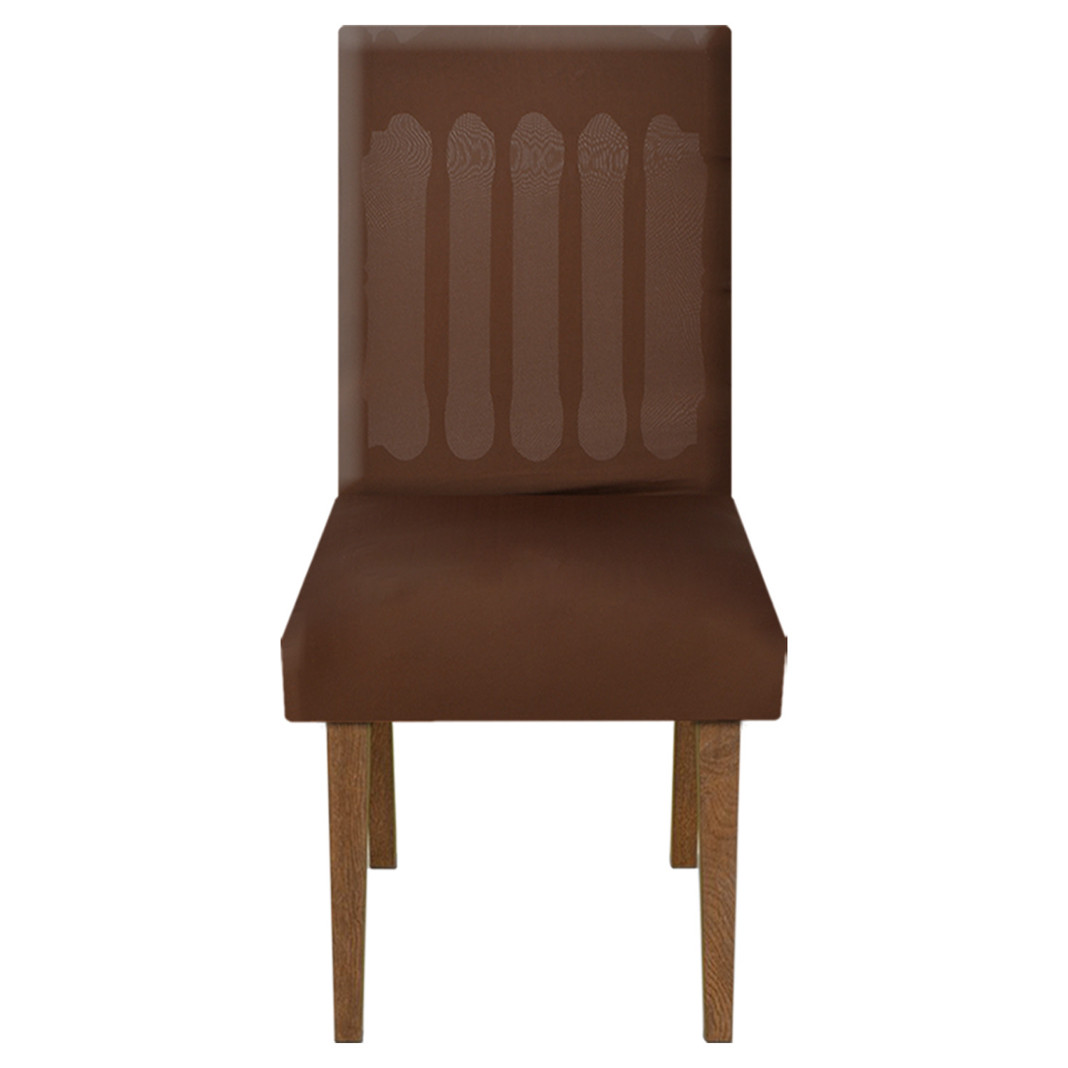 Kuber Industries Stretchable, Non-Slip Polyster 1 Seater Sofa & Chair Cover Set, Set of 2 (Brown)