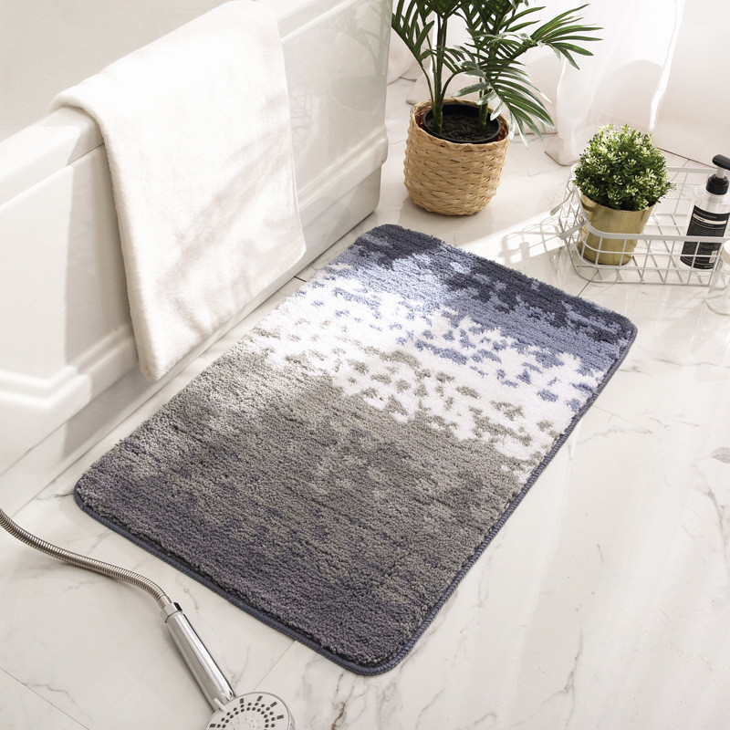 Kuber Industries Stripped Bathroom Mat|Anti-Slip Mat For Bathroom Floor|Extra Soft With TPR Backing|Foot Mats For Home, Living Room, Bedroom (Multi)
