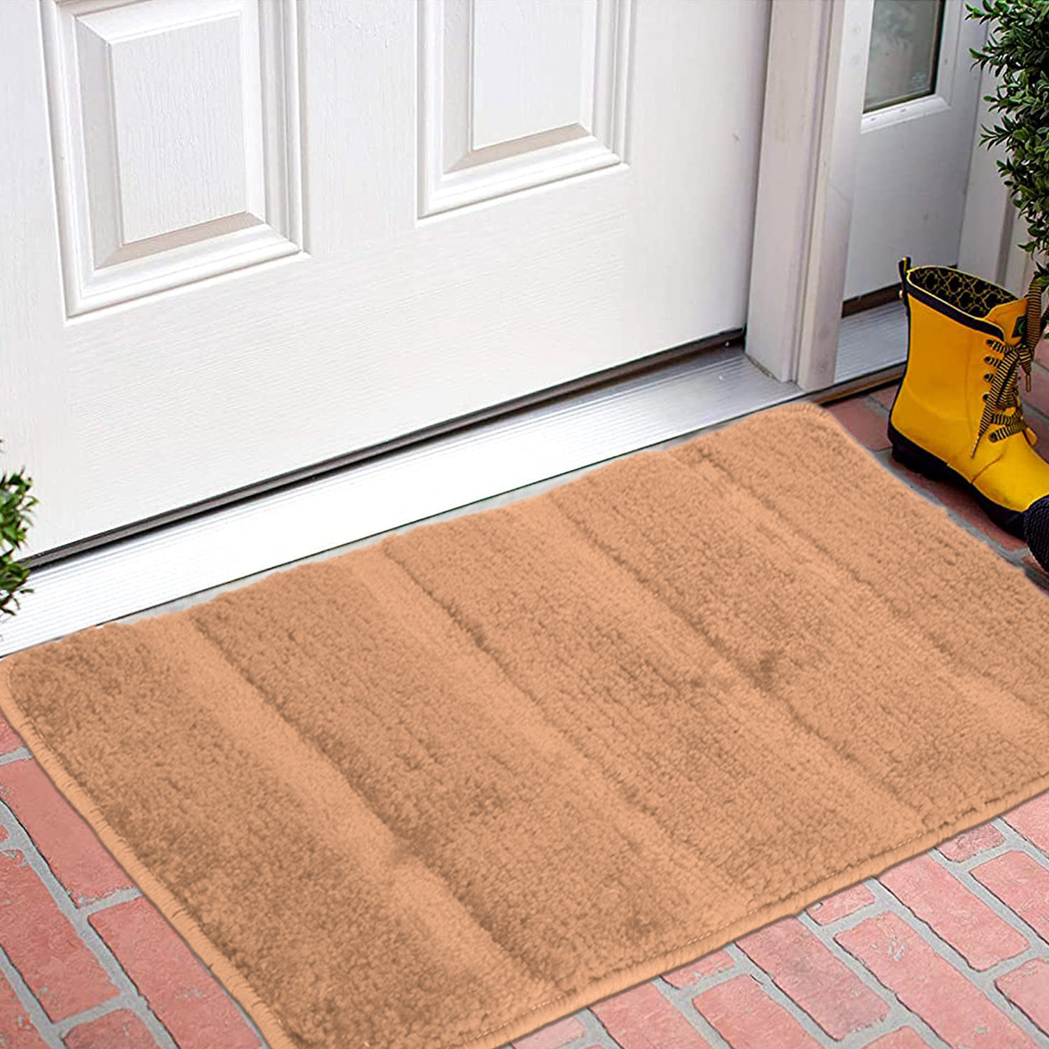 Kuber Industries Strips Design Cotton Door Mat For Porch/Kitchen/Bathroom/Laundry Room, 24