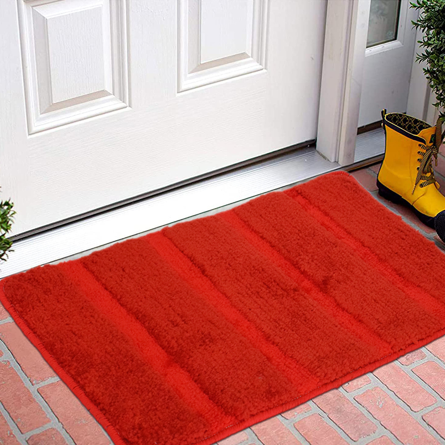 Kuber Industries Strips Design Cotton Door Mat For Porch/Kitchen/Bathroom/Laundry Room, 24