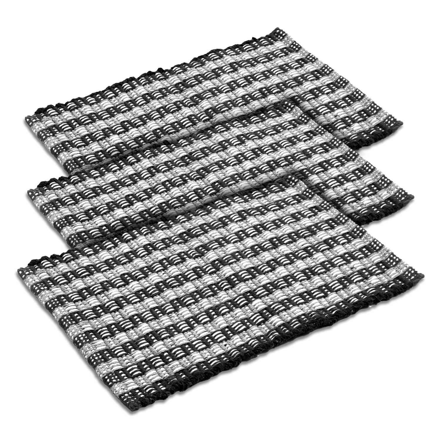 Kuber Industries Strips Design Multiuses Washable Cotton Door Mat, Bathmat, 23