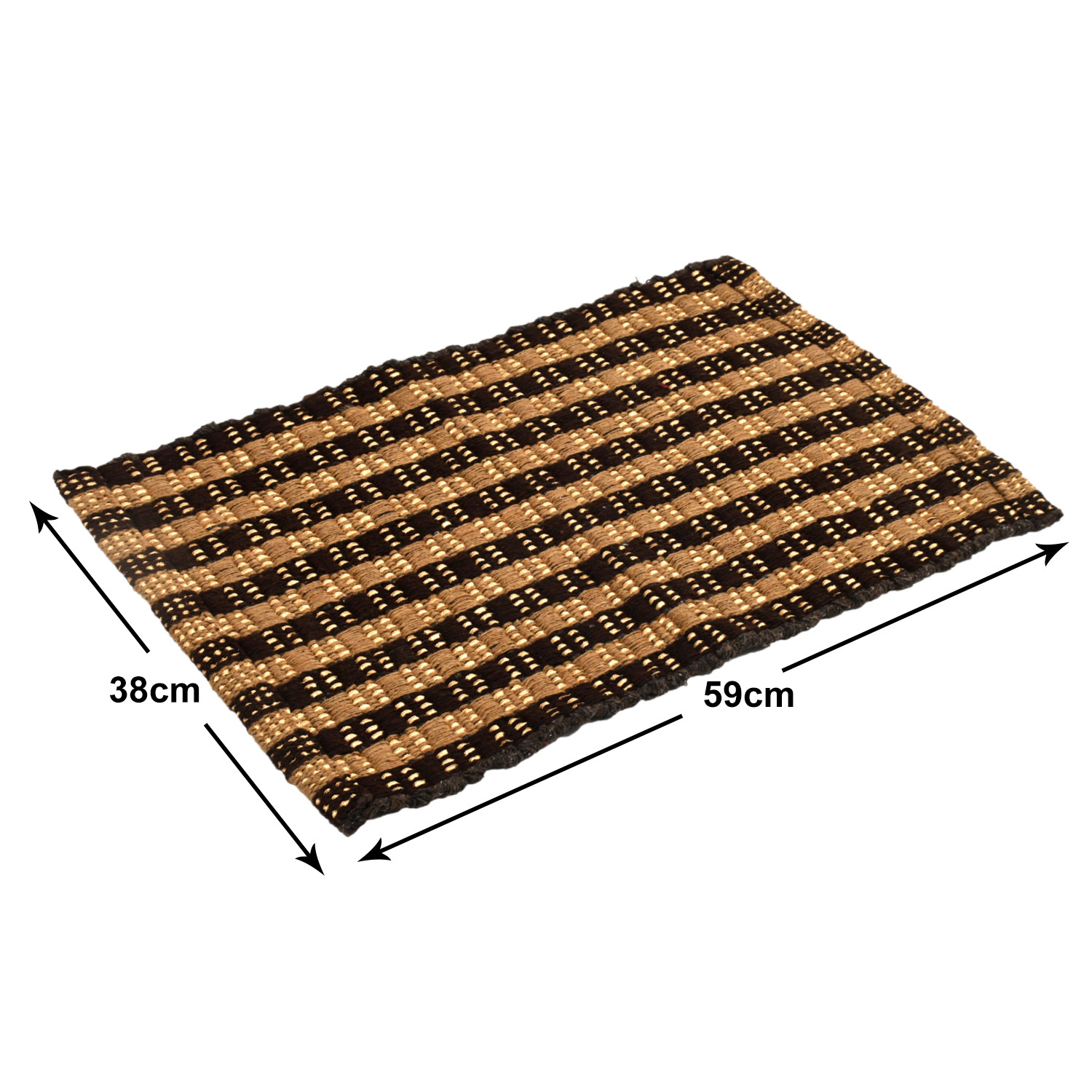 Kuber Industries Strips Design Multiuses Washable Cotton Door Mat, Bathmat, 23