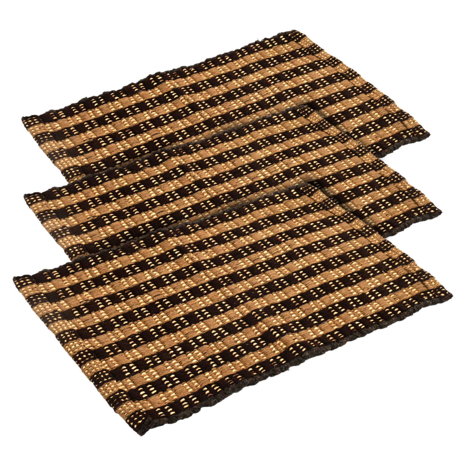 Kuber Industries Strips Design Multiuses Washable Cotton Door Mat, Bathmat, 23