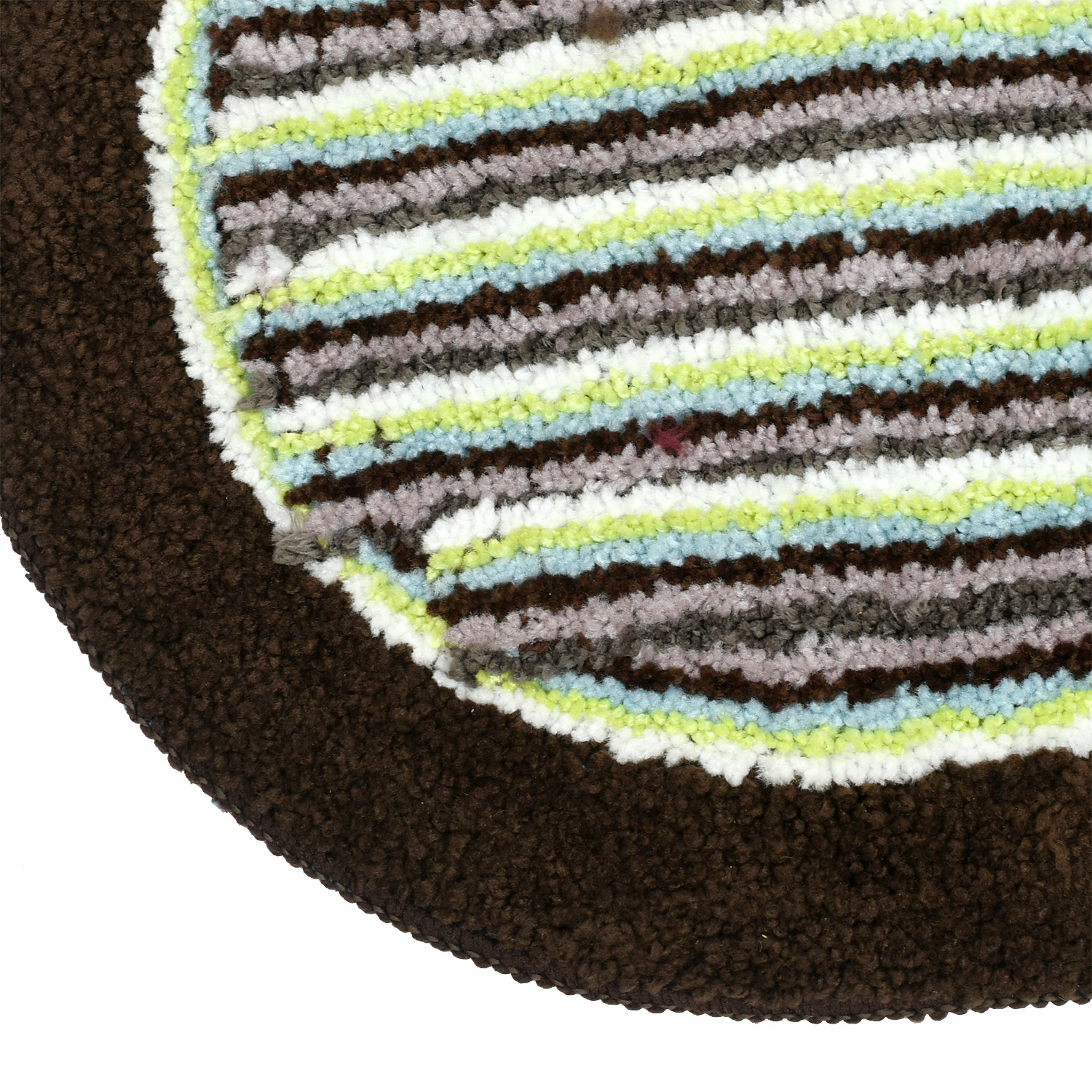 Kuber Industries Strips Design Soft Cotton Doormat Dirts Trapper Mat Bath Door Mat Machine Washable For Porch/Kitchen/Bathroom/Laundry Room- Pack of 2 (Brown & Green & Red)