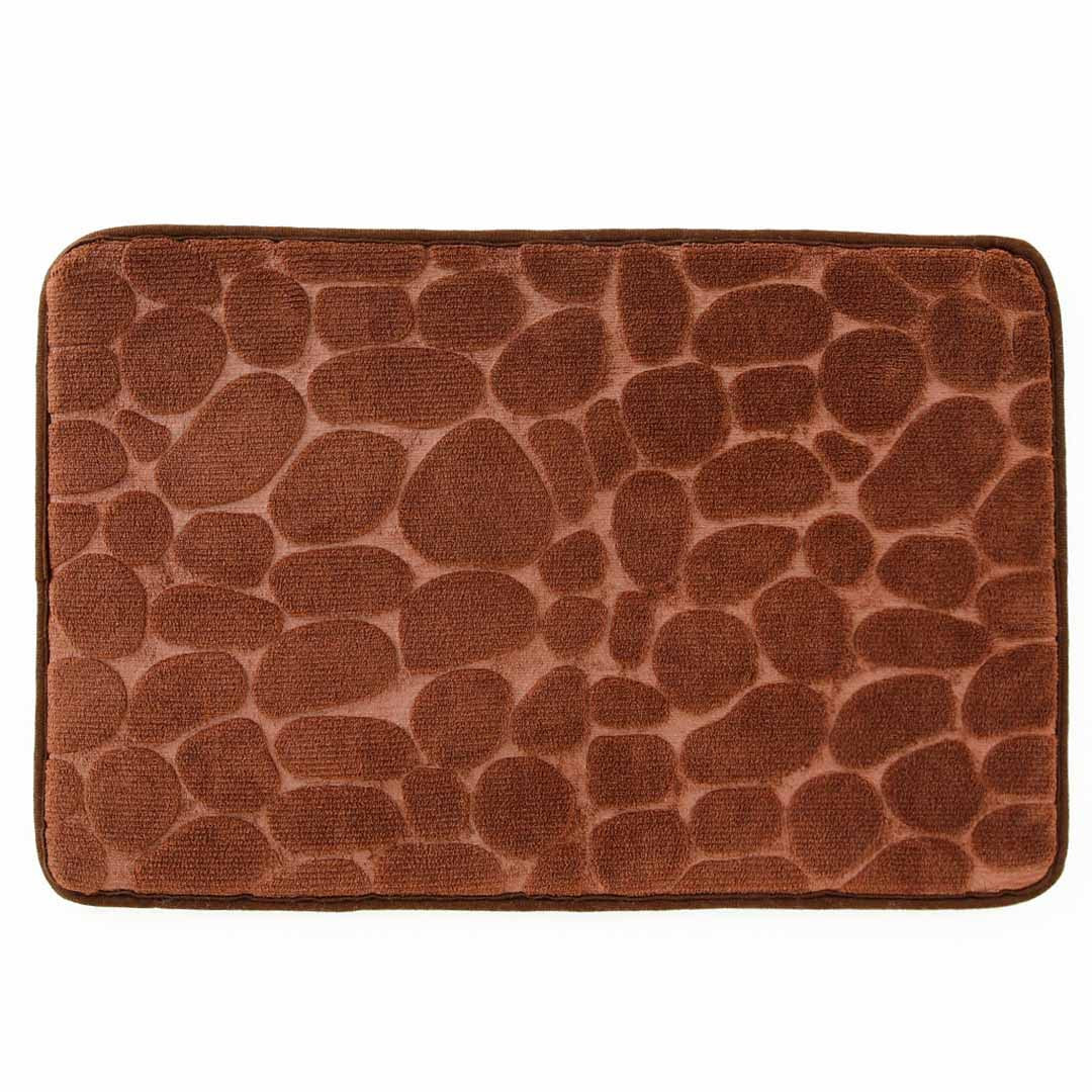 Kuber Industries Stylish Door Mat with Leopard Print Design|Super Absorbent & Comfortable|Anti Skid Bathroom Mat|Multi-Utility Mat for Living Room,Bedroom & Other Spaces|SZ-01|40 x 60 cm,Brown