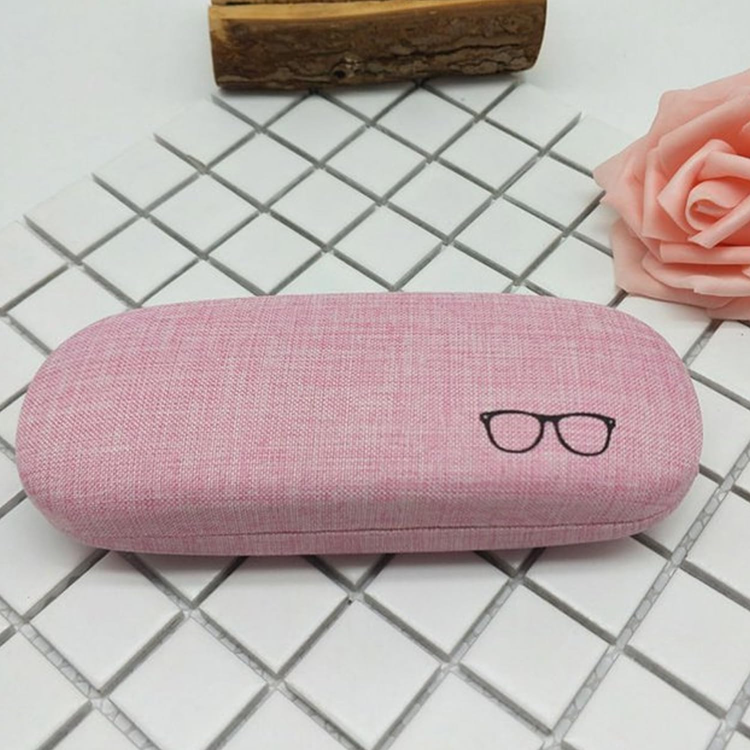 Kuber Industries Sunglass Case|Goggles Organizer Box For Men, Women|Durable Shades Organizer (Pink)