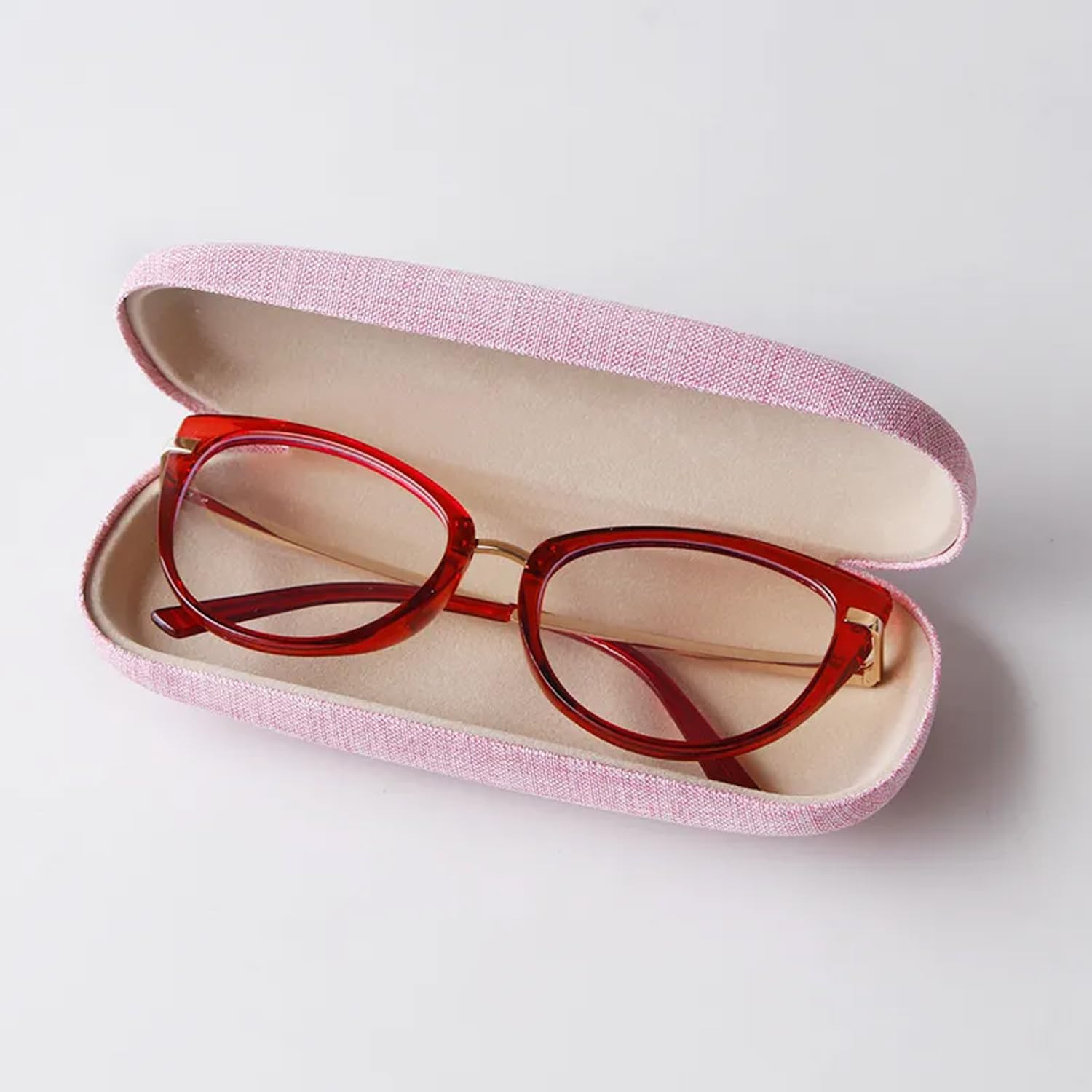 Kuber Industries Sunglass Case|Goggles Organizer Box For Men, Women|Durable Shades Organizer (Pink)