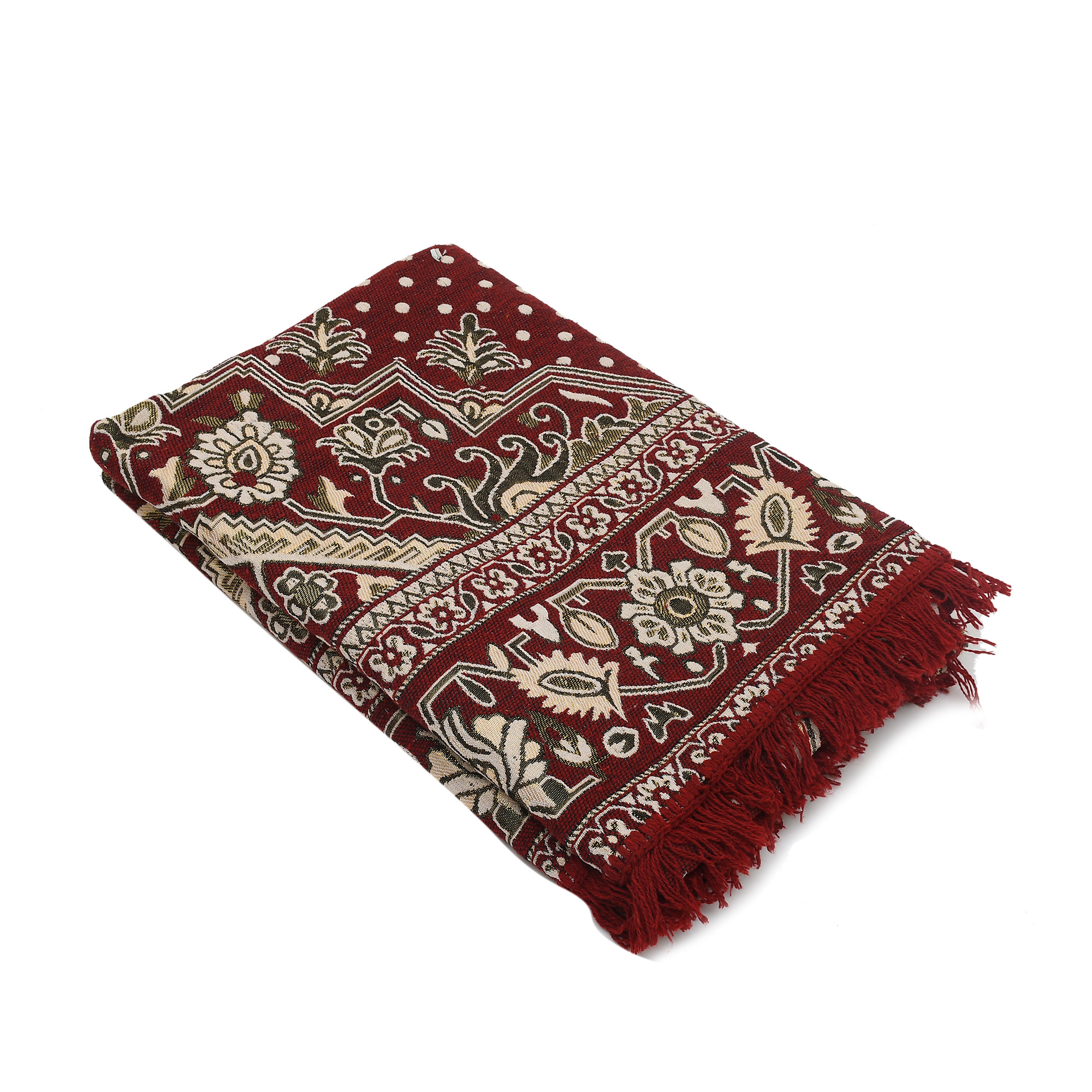 Kuber Industries Super Soft Area Rugs Silky Smooth Bedroom Mats for Living Room Kids Room Baby Room Dormitory Home Decor Carpet-5 x 7 Feet (Maroon)