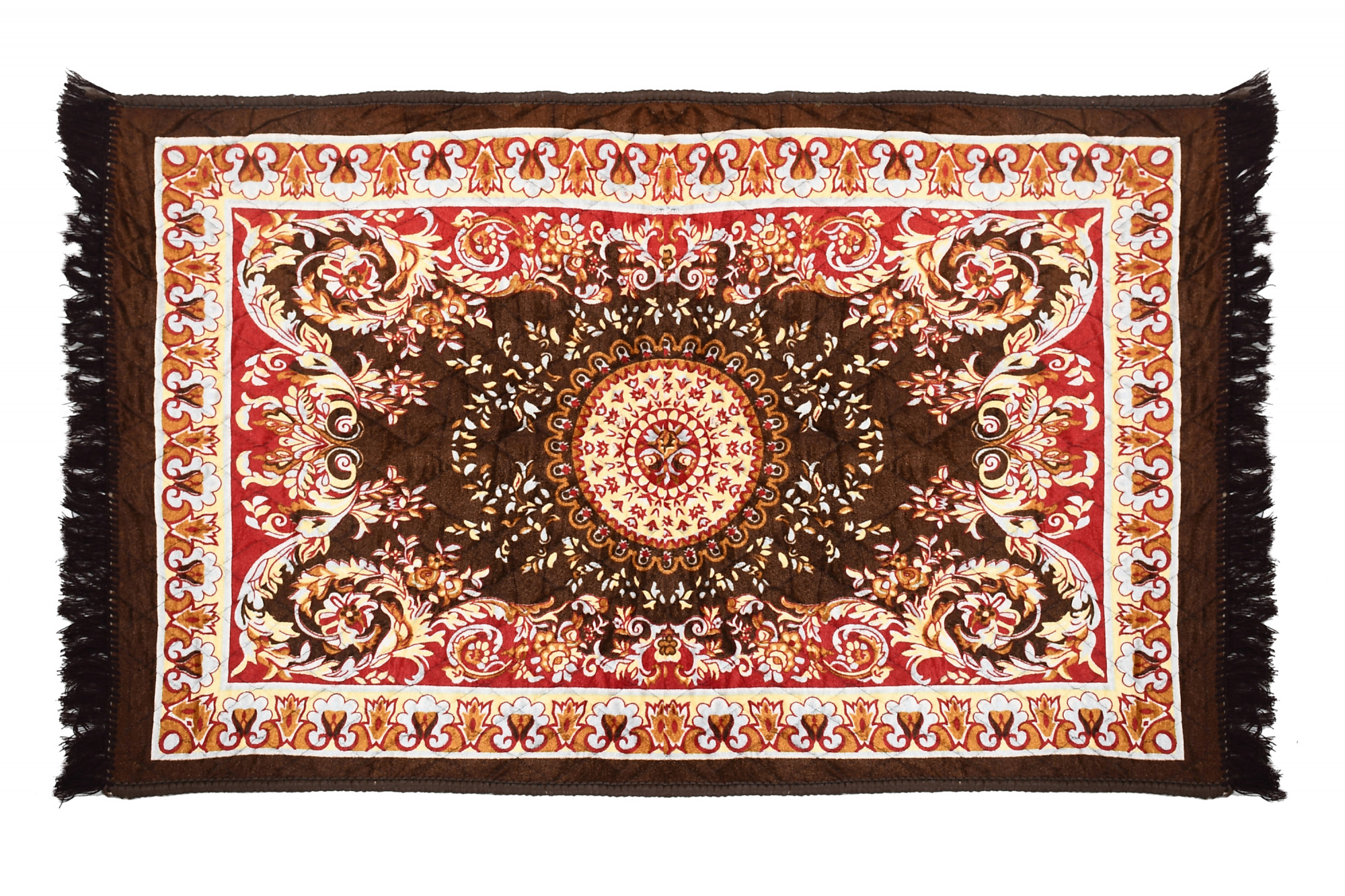 Kuber Industries Super Soft Area Rugs Silky Smooth Bedroom Mats for Living Room Kids Room Baby Room Dormitory Home Decor Carpet-4 x 2 Feet (Brown)