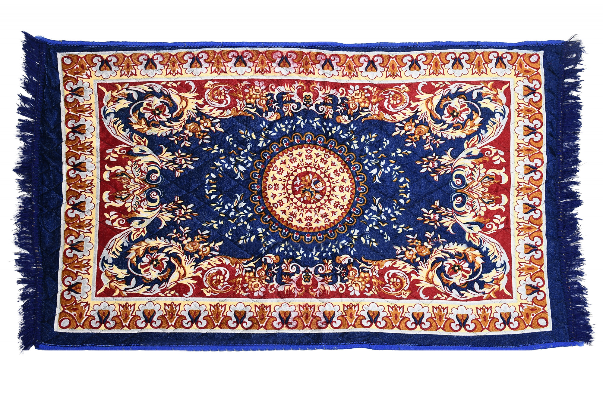 Kuber Industries Super Soft Area Rugs Silky Smooth Bedroom Mats for Living Room Kids Room Baby Room Dormitory Home Decor Carpet-4 x 2 Feet (Blue)
