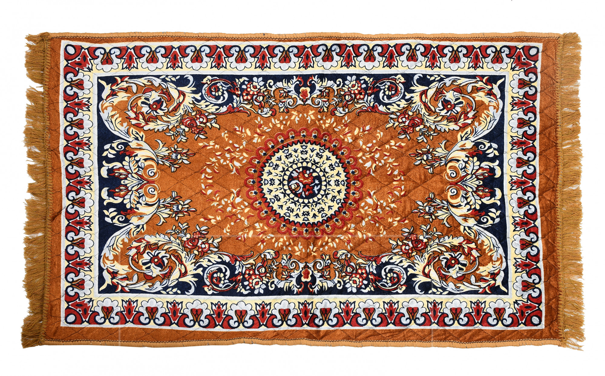 Kuber Industries Super Soft Area Rugs Silky Smooth Bedroom Mats for Living Room Kids Room Baby Room Dormitory Home Decor Carpet-4 x 2 Feet (Orange)