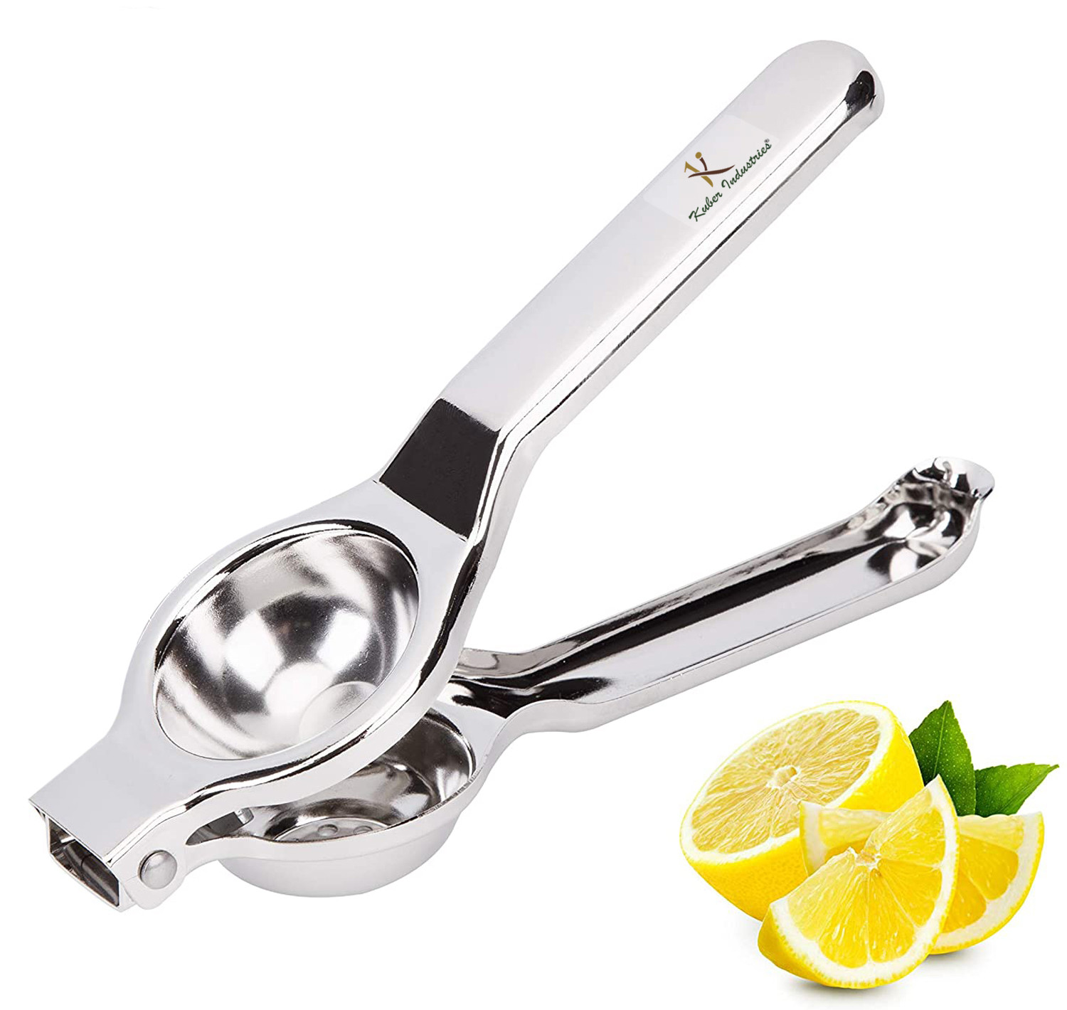 Kuber Industries Super Stainless Steel Lemon Squeezer with Attached Bottle Opener (Silver)-KUBMRT11435