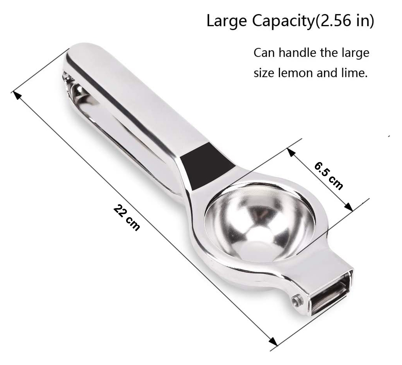 Kuber Industries Super Stainless Steel Lemon Squeezer with Attached Bottle Opener (Silver)-KUBMRT11435