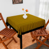 Table Cover | Cotton Dining Table Cover | Table Cloth | Center Table Cover | Table Cover for Kitchen Table | Barik Check Table Cover for Hall Décor | 54 Inch | Yellow