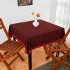 Table Cover | Cotton Dining Table Cover | Table Cloth | Center Table Cover | Table Cover for Kitchen Table | Barik Check Table Cover for Hall Décor | 54 Inch | Maroon