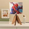 Table Lamp for Bedroom | Home Décor Nightstand / Bedside Table Lamp for Room Decoration | Desk Light Lamp Home Decoration Items for Living Room | Marvel Spider-Man | White