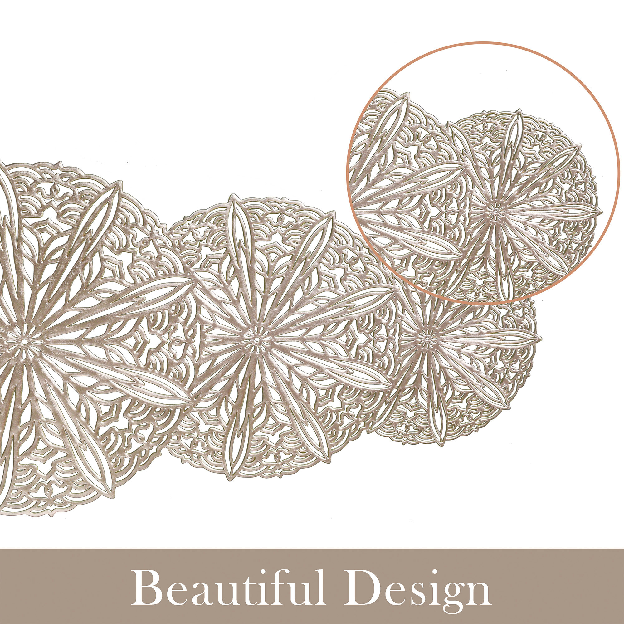 Kuber Industries Table Runner  Dining Table Runner  Coffee Table Runner  Table Runner for Wedding  Table Runner for Family Dinners  Gola Table Runner Cloth  Golden