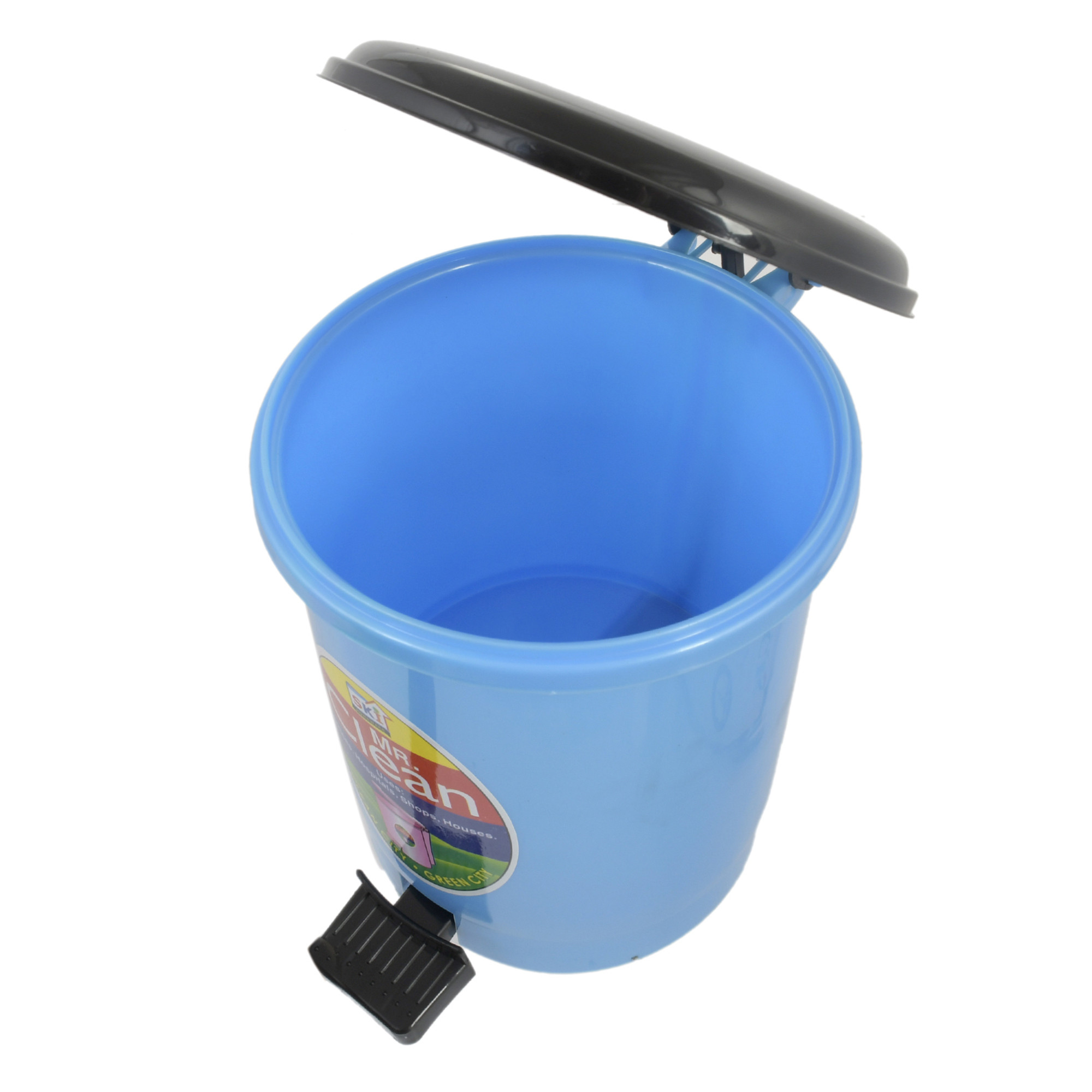 Kuber Industries Table Top Desk Garbage Dustbin Trash for Office Home Work Place,2 Ltr(Blue)