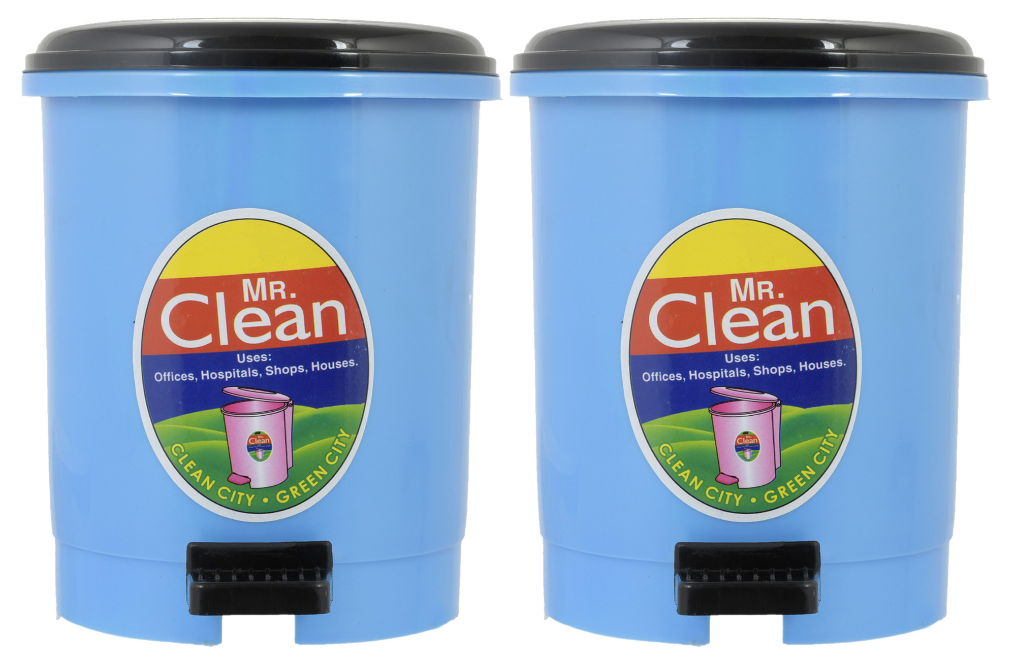 Kuber Industries Table Top Desk Garbage Dustbin Trash for Office Home Work Place,2 Ltr(Blue)