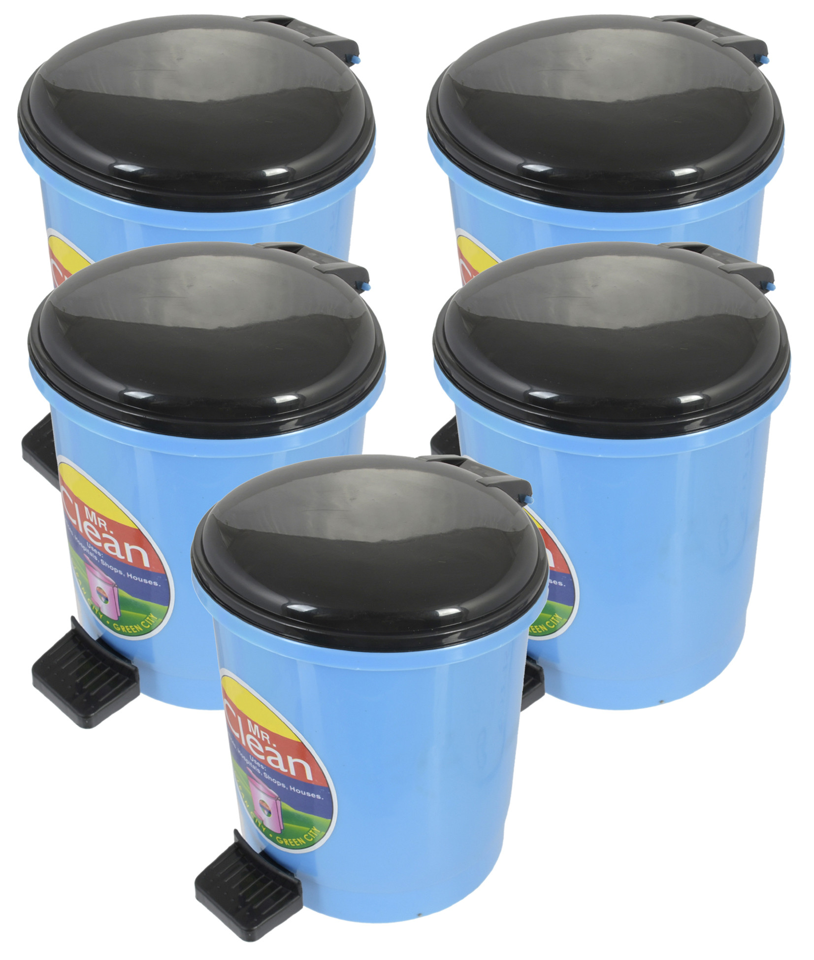 Kuber Industries Table Top Desk Garbage Dustbin Trash for Office Home Work Place,2 Ltr(Blue)