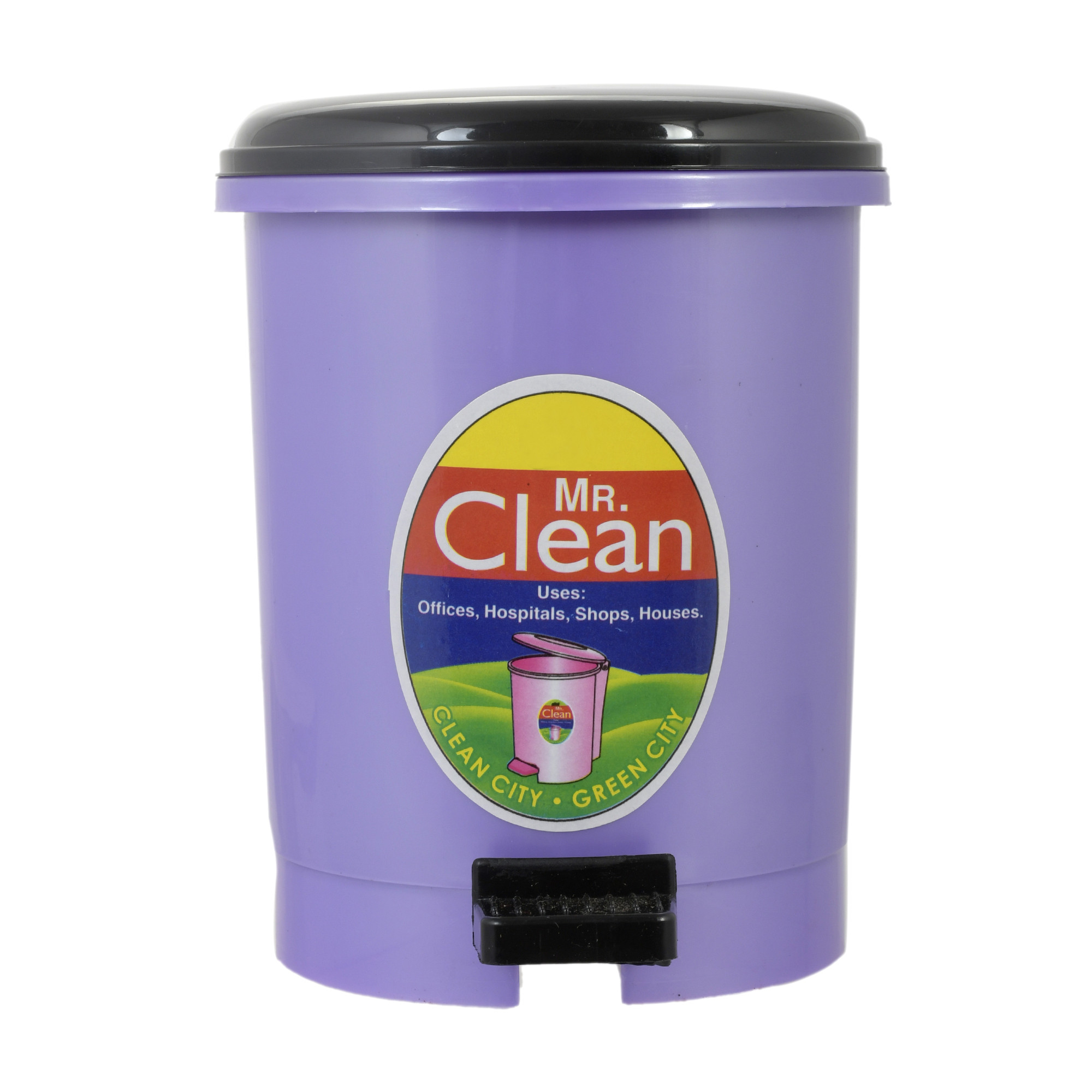 Kuber Industries Table Top Desk Garbage Dustbin Trash for Office Home Work Place,2 Ltr(Blue & Purple)