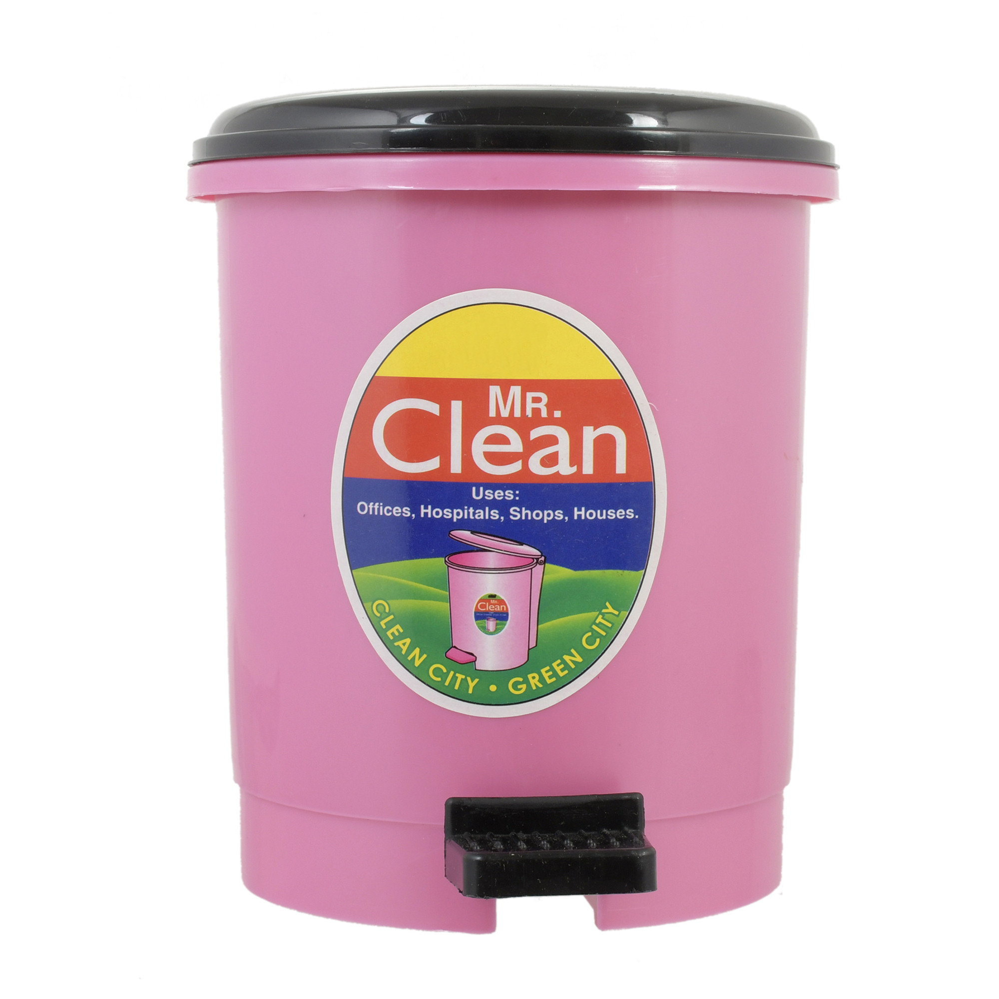 Kuber Industries Table Top Desk Garbage Dustbin Trash for Office Home Work Place,2 Ltr(Pink)