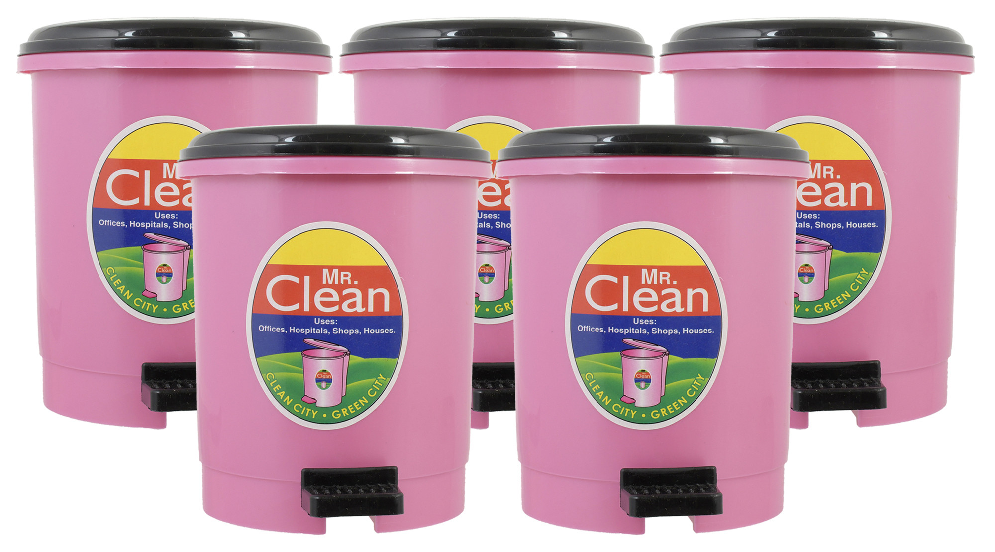Kuber Industries Table Top Desk Garbage Dustbin Trash for Office Home Work Place,2 Ltr(Pink)