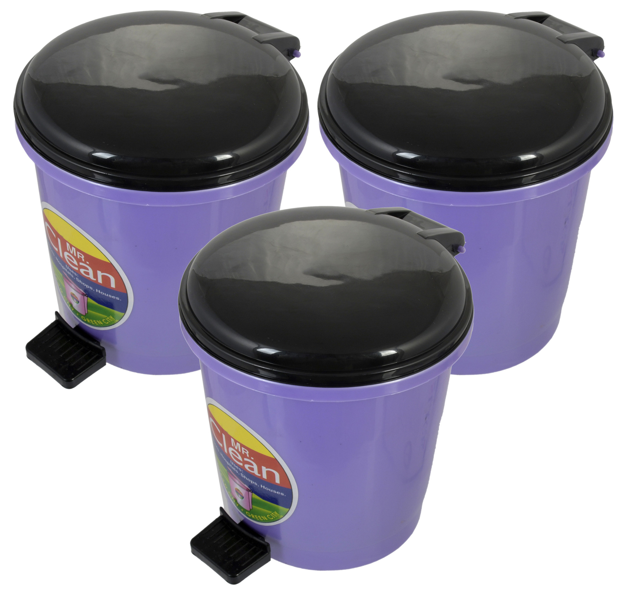 Kuber Industries Table Top Desk Garbage Dustbin Trash for Office Home Work Place,2 Ltr(Purple)