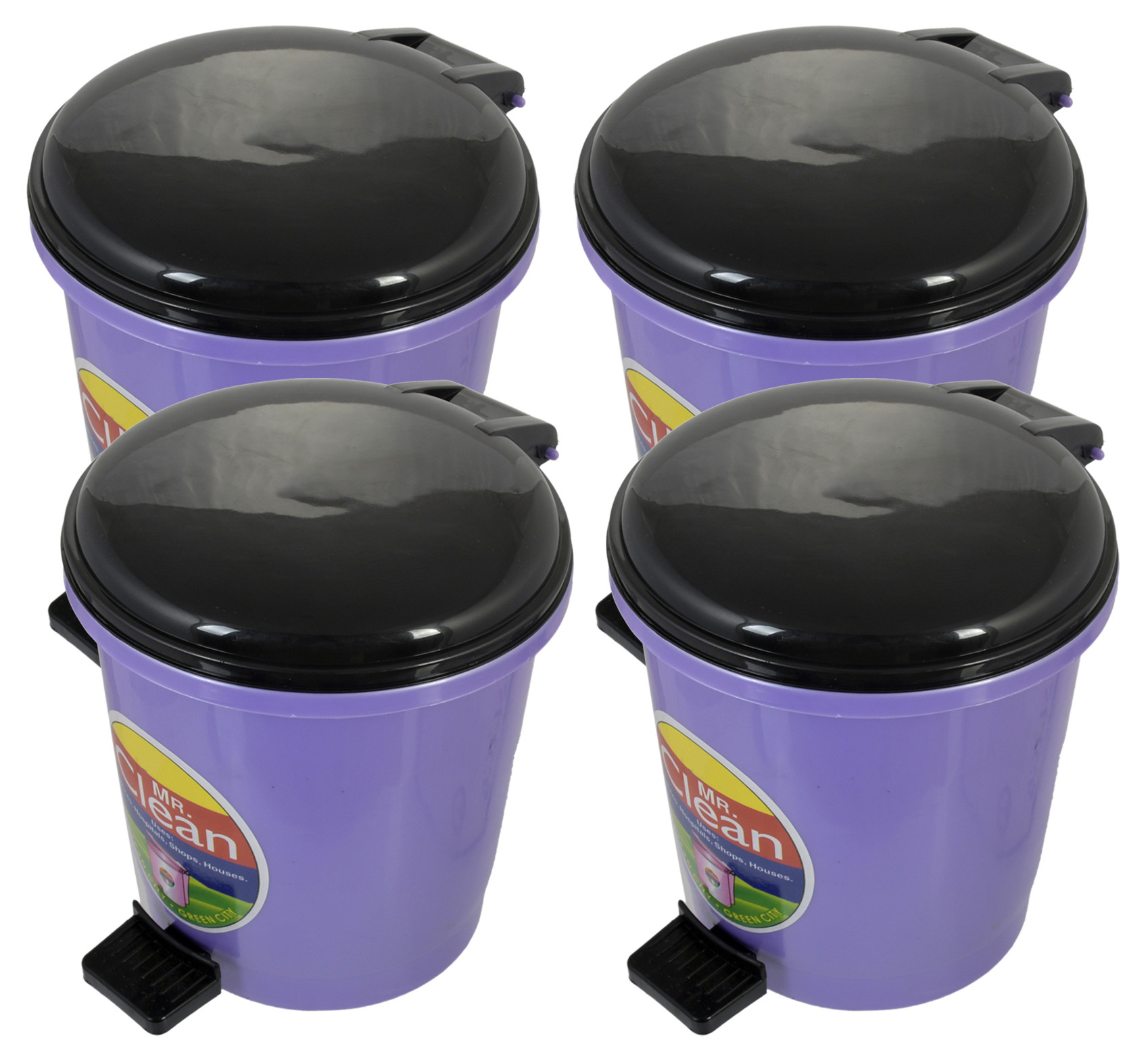 Kuber Industries Table Top Desk Garbage Dustbin Trash for Office Home Work Place,2 Ltr(Purple)