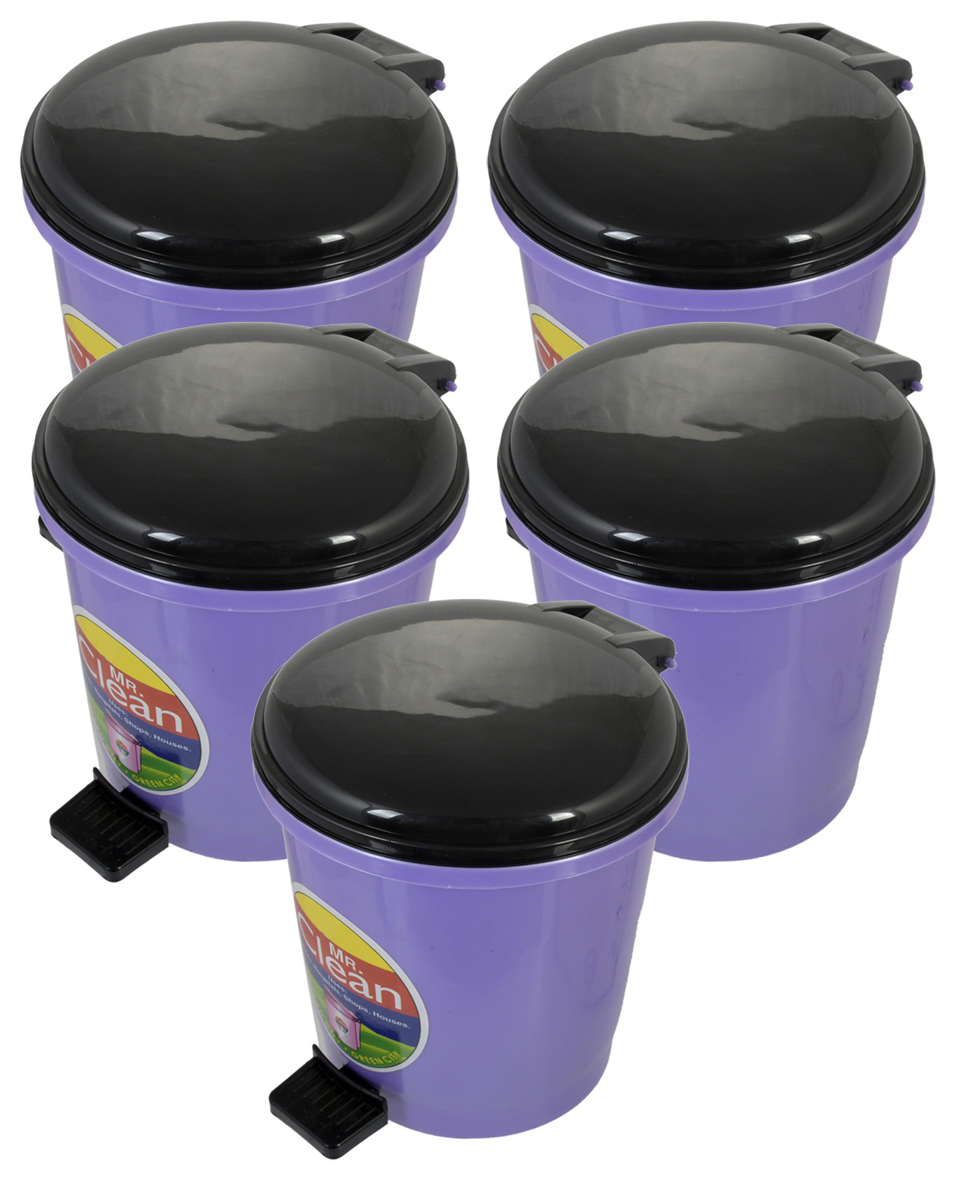 Kuber Industries Table Top Desk Garbage Dustbin Trash for Office Home Work Place,2 Ltr(Purple)