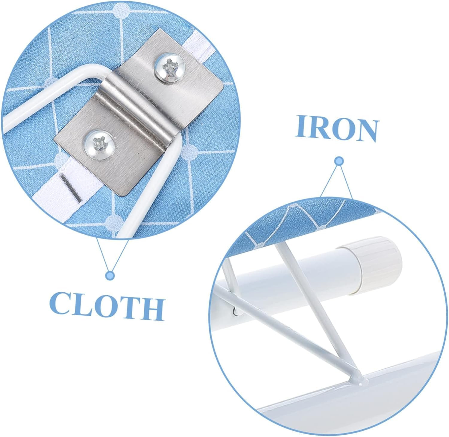 Kuber Industries Tabletop Ironing Board|Ironing Stand For Clothes|Press Table Stand For Home (Blue)