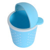 Kuber Industries Teddy Table Dustbin|Plastic Swinging Lid Waste Storage Garbage Bin|Desktop Trash Can For Study Table, Office(Sky Blue)