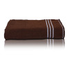 Kuber Industries Three Stripes Design Super Absorbent Cotton Hand Towel|Face Towel for Men,Women &amp; Kids (Brown)