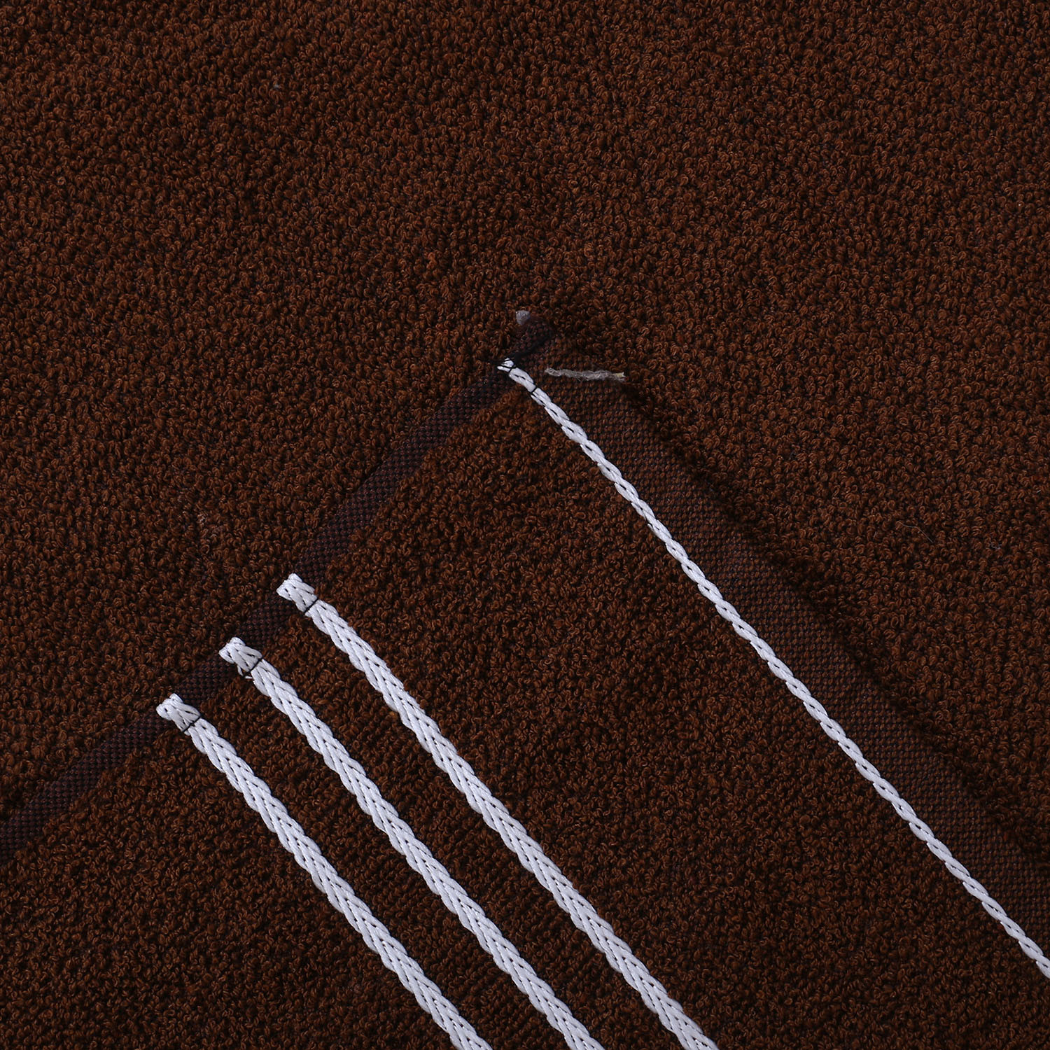 Kuber Industries Three Stripes Design Super Absorbent Cotton Hand Towel|Face Towel for Men,Women & Kids (Brown)