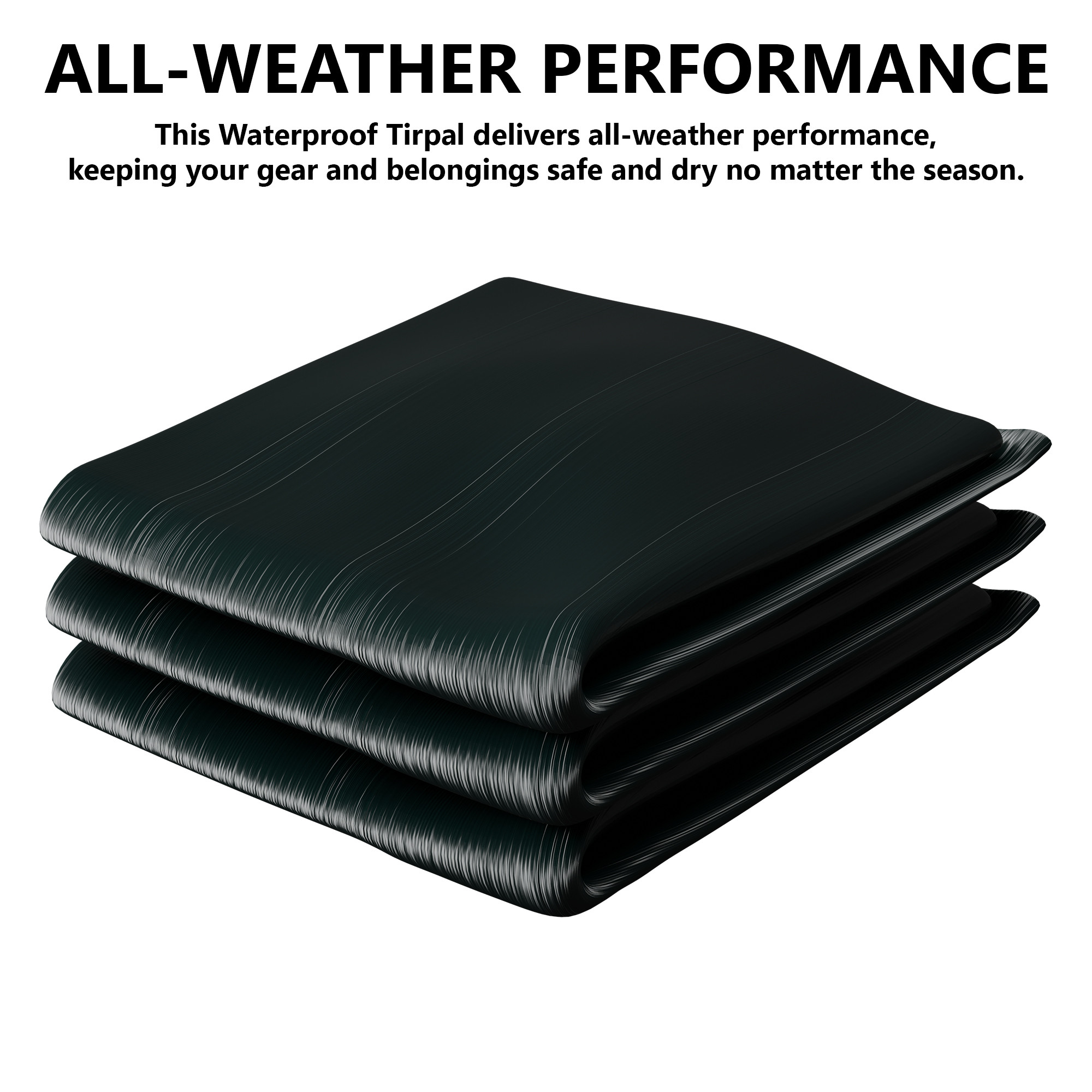 Kuber Industries Tirpal   Waterproof Tarpaulin Sheet  Eco-Friendly Tent Tirpal  120 GSM Tadpatri  Tharpai  Thadika  Thappi  Tarp  Lightweight Premium Tirpal  Green