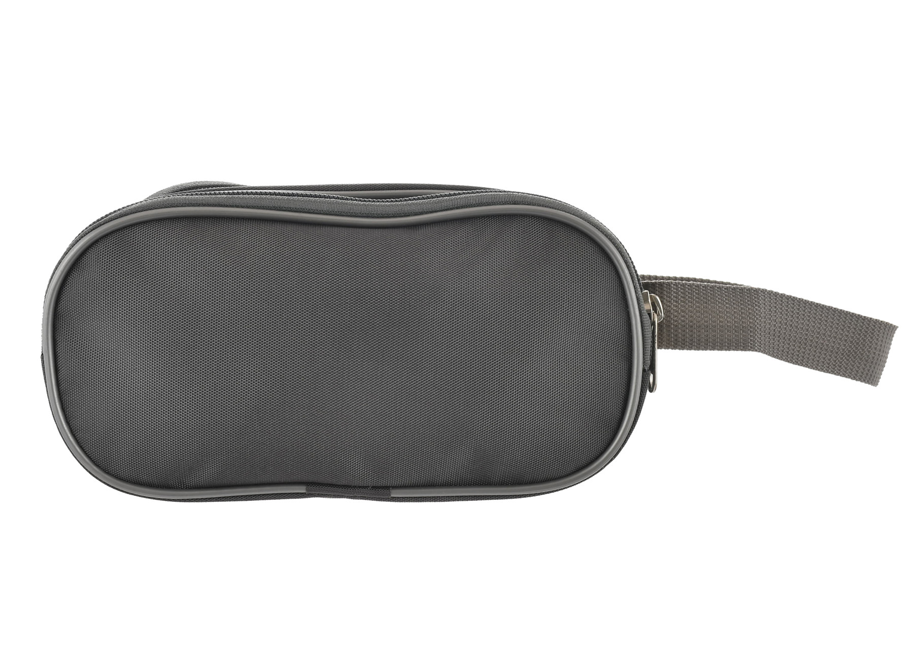 Kuber Industries Toilerty bag, Shaving Kit, Cosmetic Bag For Travel Accessories With 3 Zipper Comparments & Carrying Strip (Grey)-HS43KUBMART26611