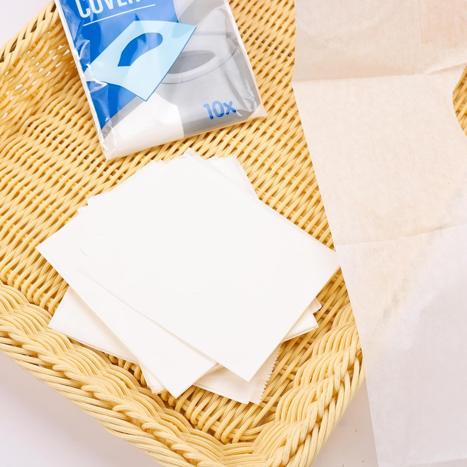 Kuber Industries Toilet Seat Covers Disposable|Western Toilet Seat Cover|Use & Throw, Portable|Pack of 20| (White)