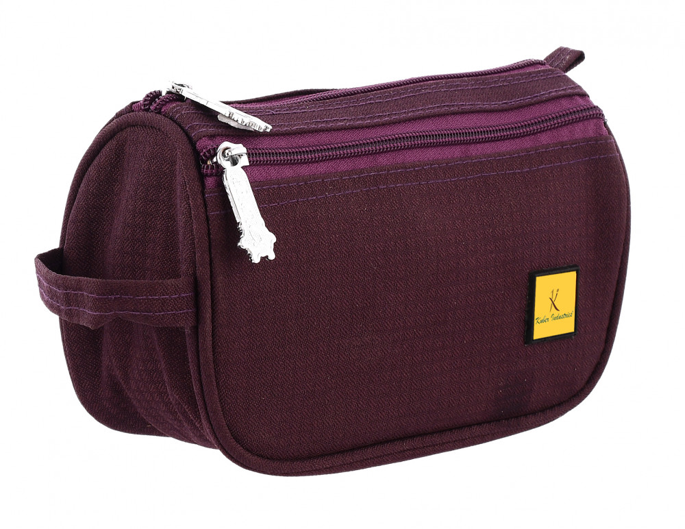 Kuber Industries Toiletry Travel Bags Shaving Kit/Pouch/Bag for Men and Women With 2 Main Compartment (Wine)-KUBMRT11928