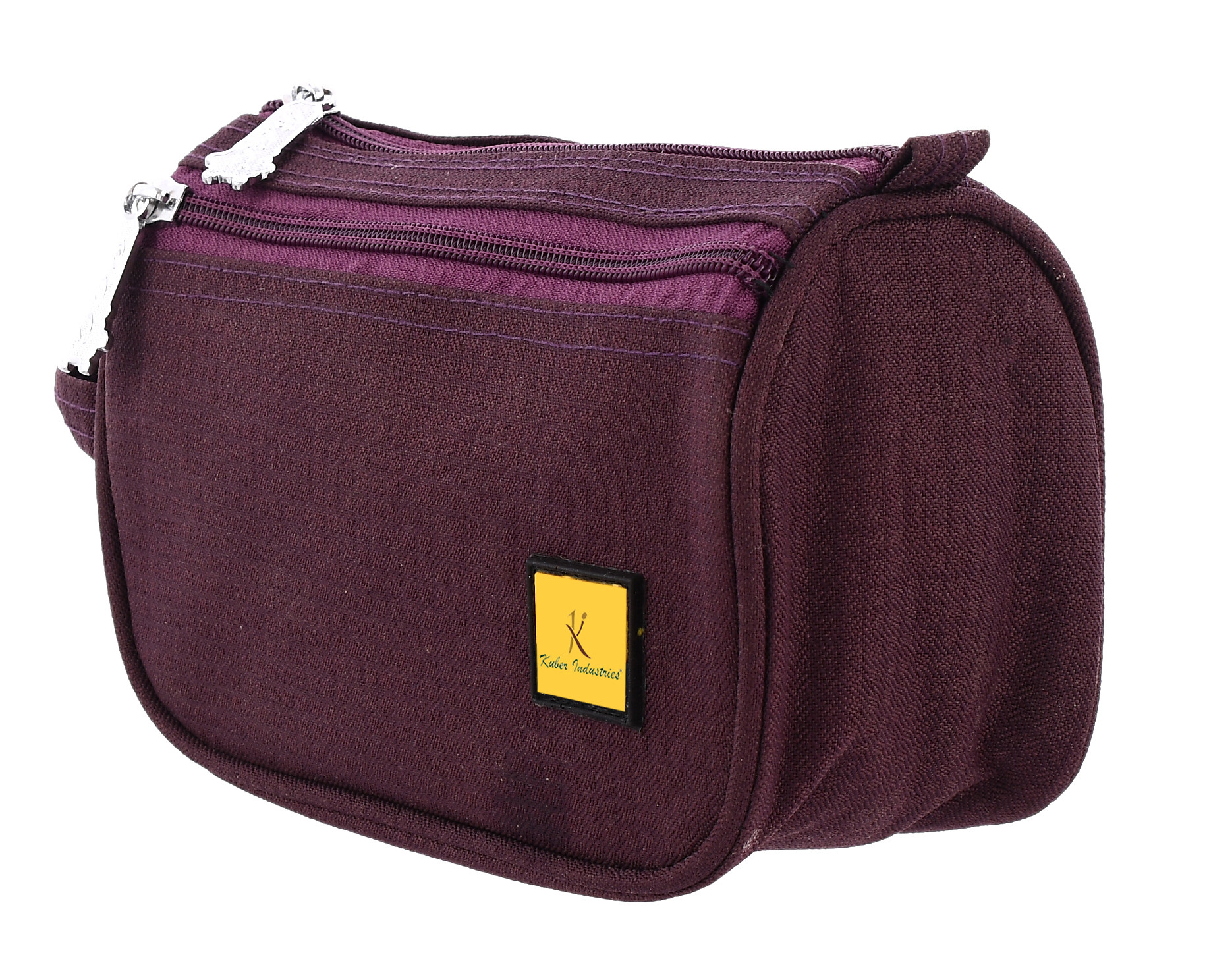 Kuber Industries Toiletry Travel Bags Shaving Kit/Pouch/Bag for Men and Women With 2 Main Compartment (Wine)-KUBMRT11928