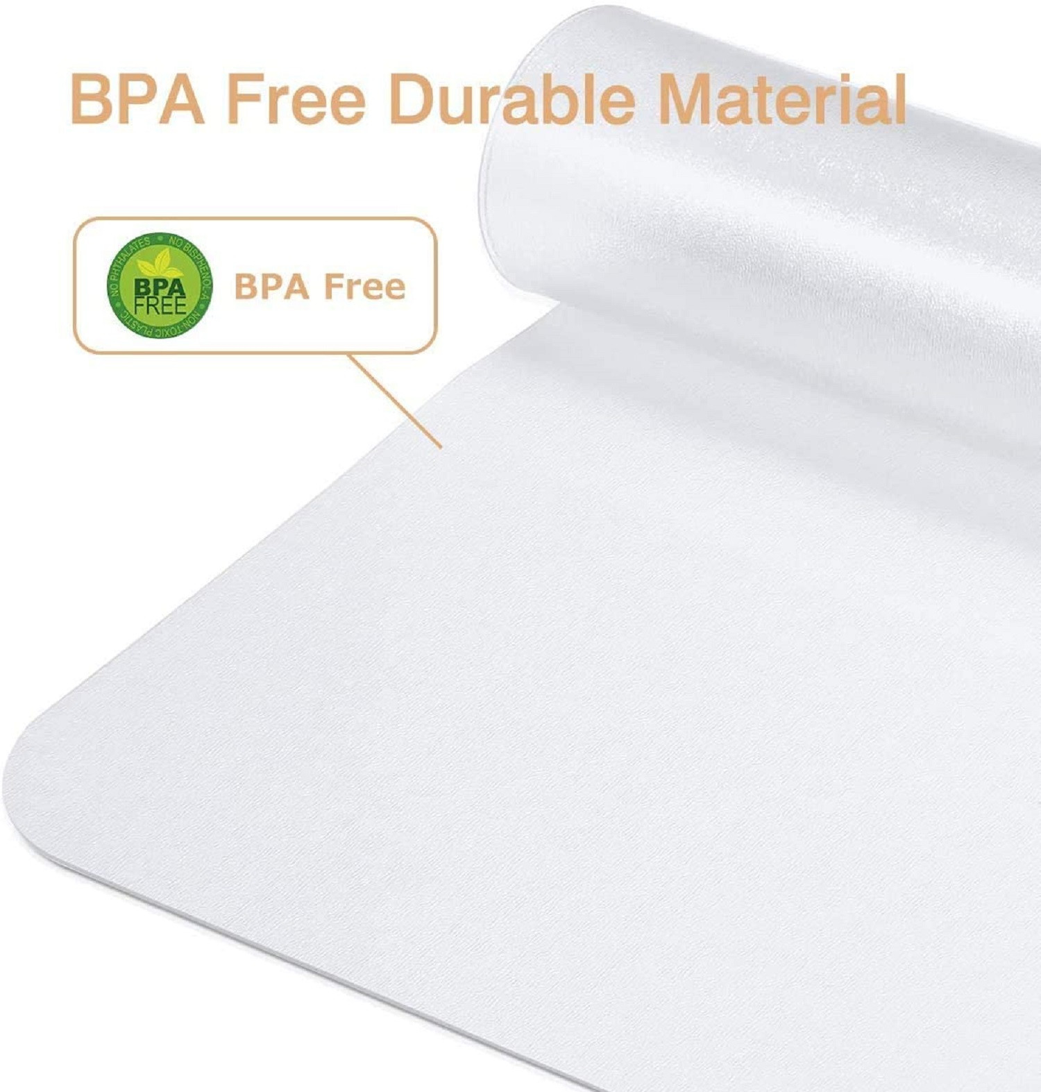 Kuber Industries Tranasparent Desk Protector,Office Desk Mat, Mouse Pad, Laptop Desk Pad, Non-Slip, Waterproof Desk Writing Pad for Office and Home, 18