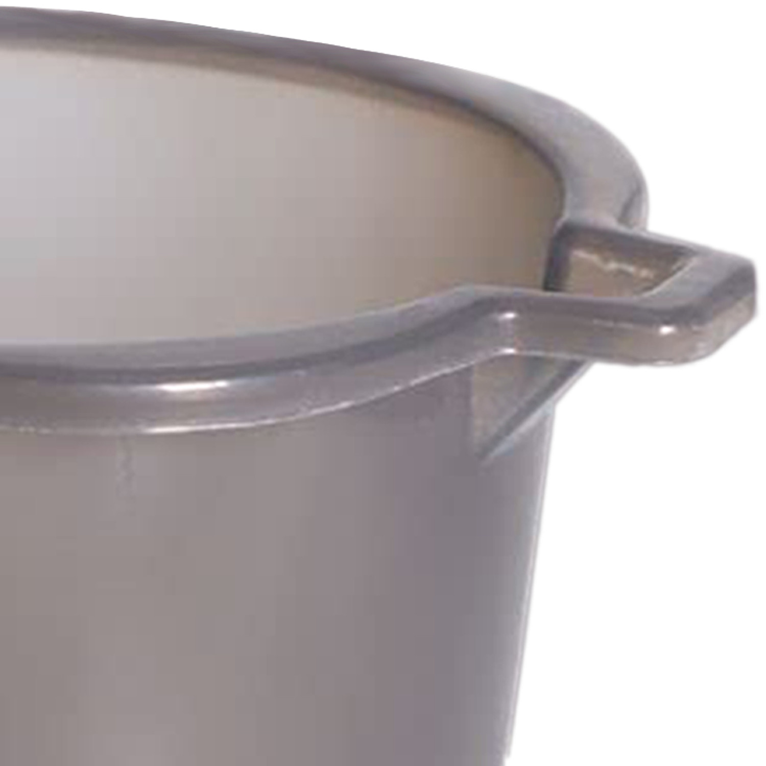 Kuber Industries Tranasparent Small Plastic Bathroom Mug, 1 Litre-(Black)