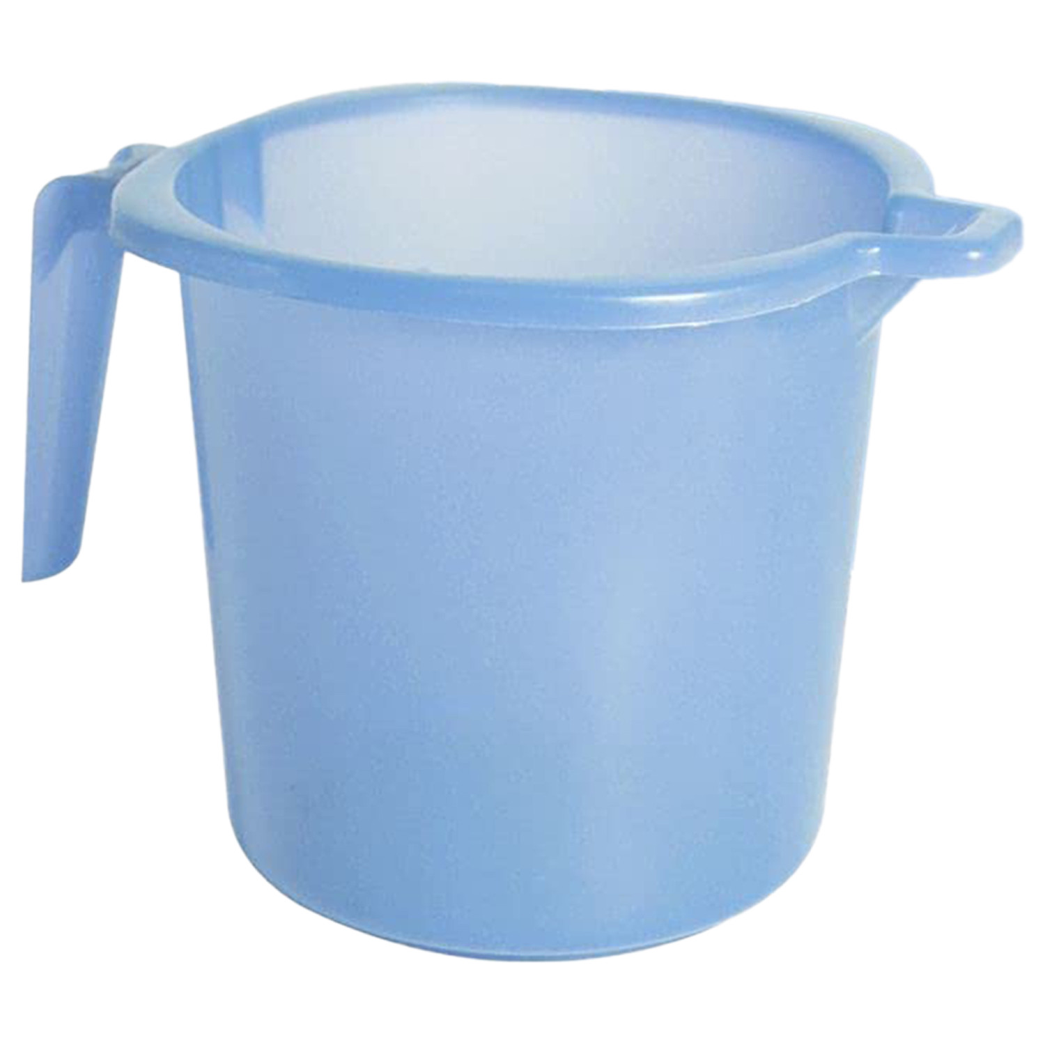 Kuber Industries Tranasparent Small Plastic Bathroom Mug, 1 Litre-(Blue)