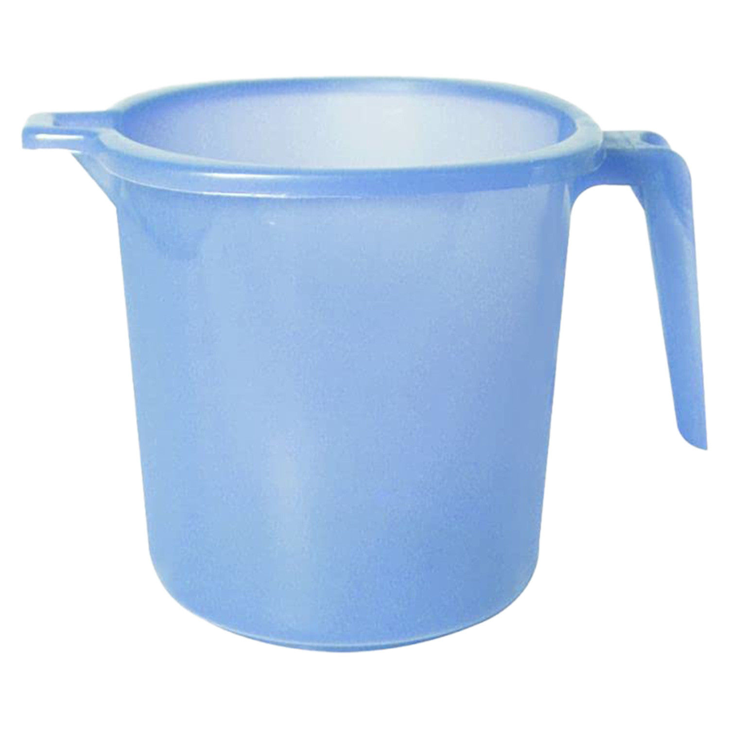 Kuber Industries Tranasparent Small Plastic Bathroom Mug, 1 Litre-(Blue)