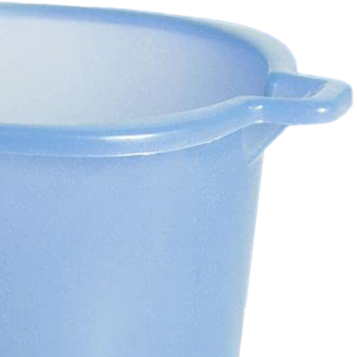 Kuber Industries Tranasparent Small Plastic Bathroom Mug, 1 Litre-(Blue)