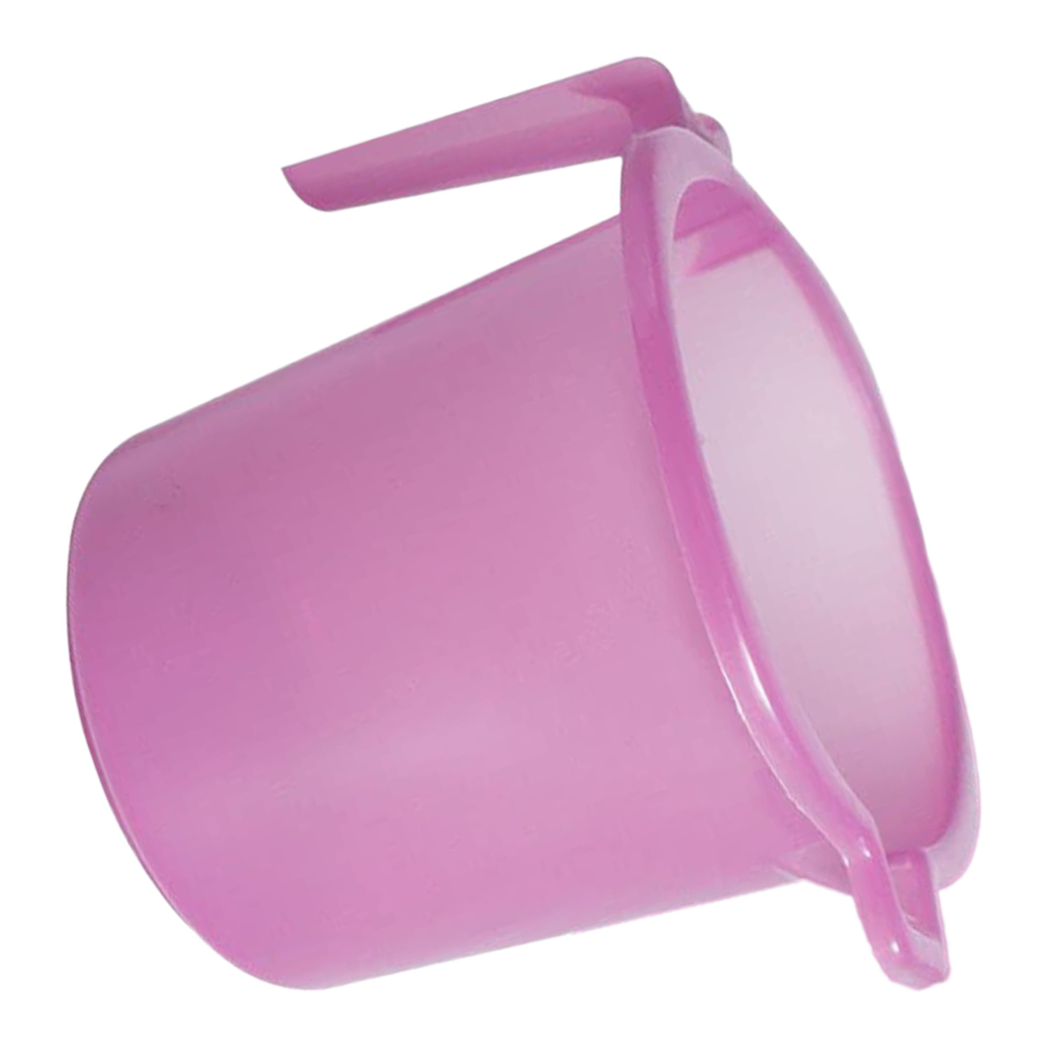 Kuber Industries Tranasparent Small Plastic Bathroom Mug, 1 Litre-(Pink)
