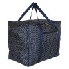 Kuber Industries Travel Duffle Bag For Women Men|Dot Print Large Size Underbed Storage Bag|Polyester Waterproof Wardrobe Organizer (Blue)