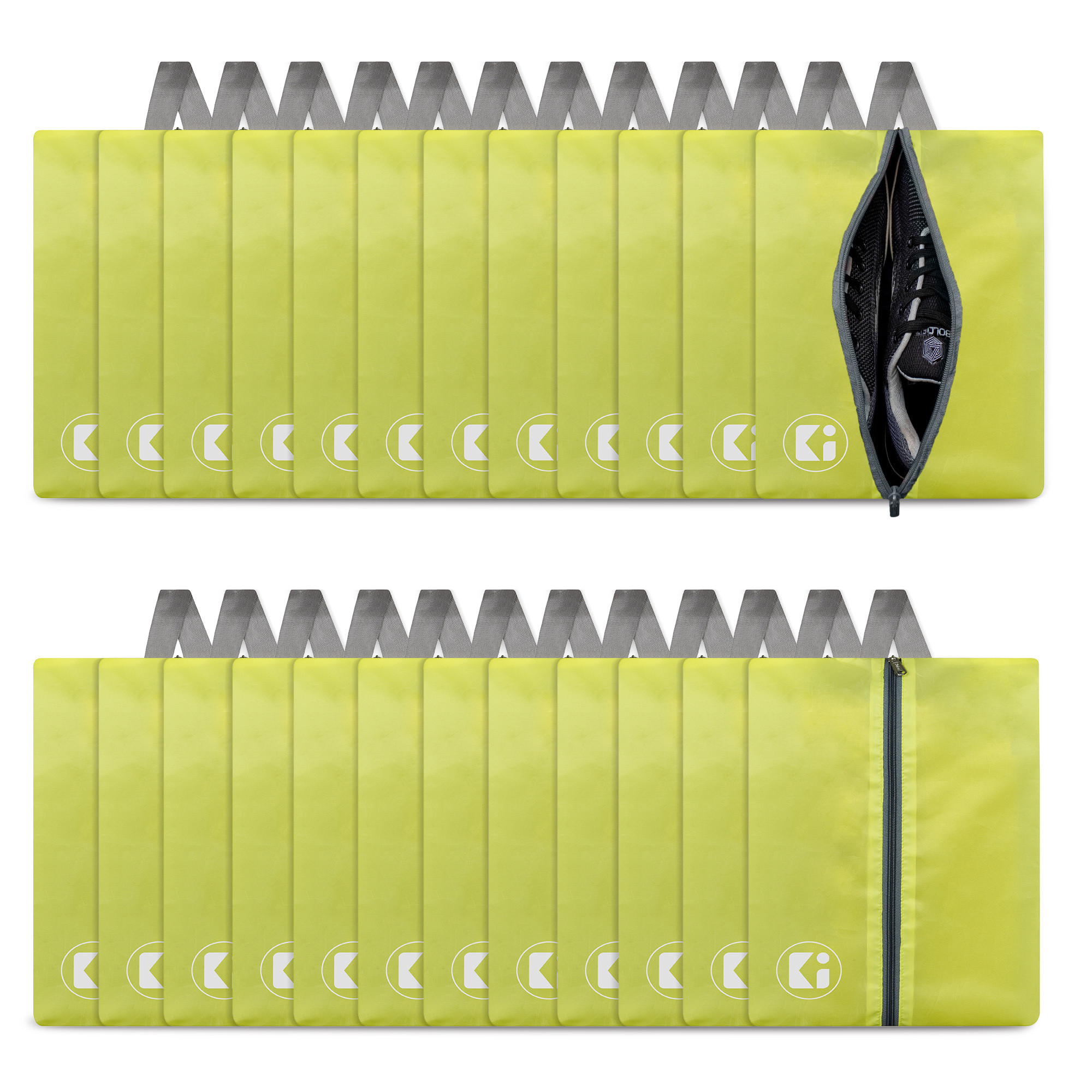 Kuber Industries Travel Organizer | Travel Shoe Carrying Bag | Toiletry Pouch with Zipper | Shoe Cover for Travel-Hiking-Adventure | Multipurpose Storage Organizer Bag | Yellow