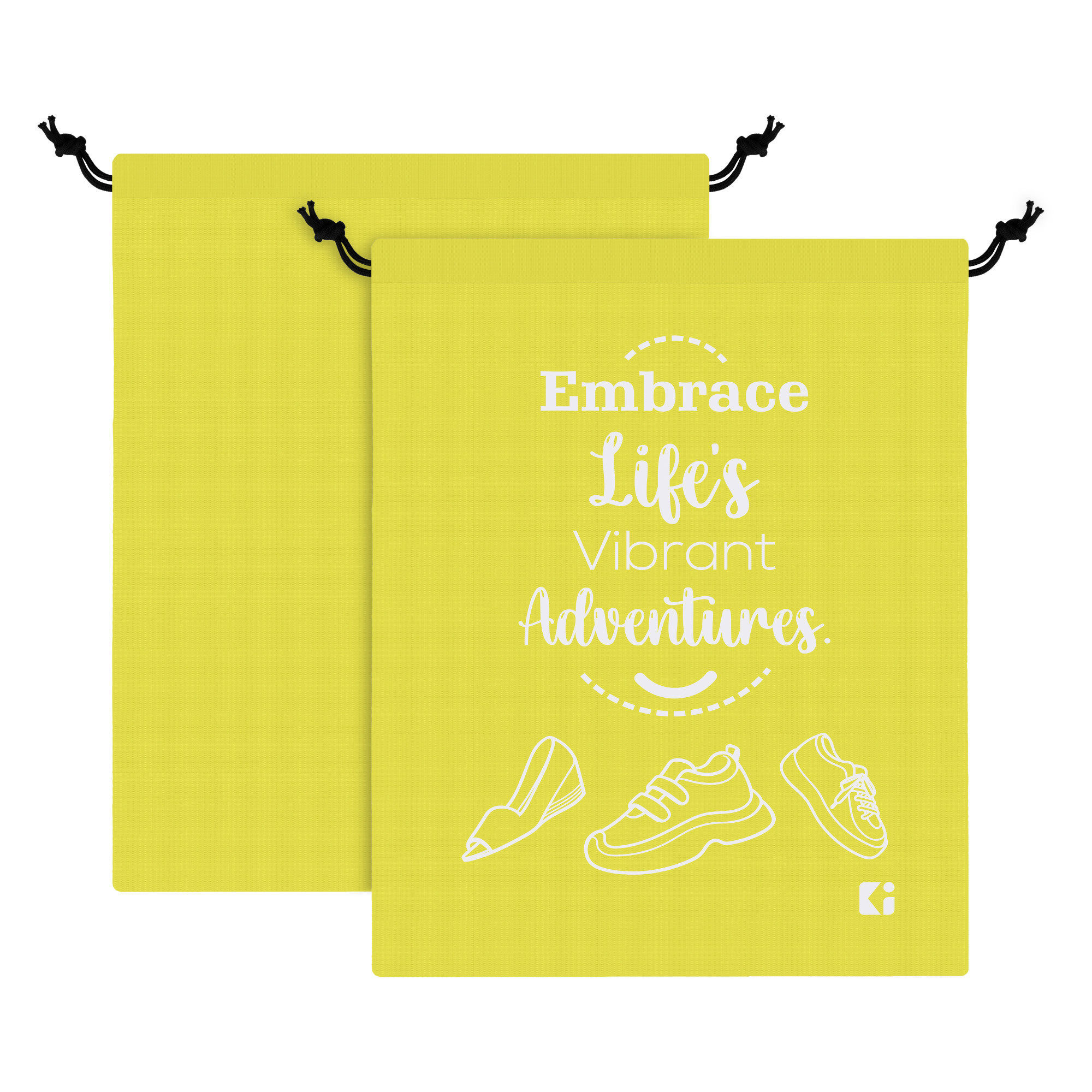 Kuber Industries Travel Packing Bags for Clothes | Travel Pouches | Packing Cubes Travel Organizer | Organizer Bags for Travel-Hiking-Adventure | Laundry-Toiletry Bag | Small | Yellow